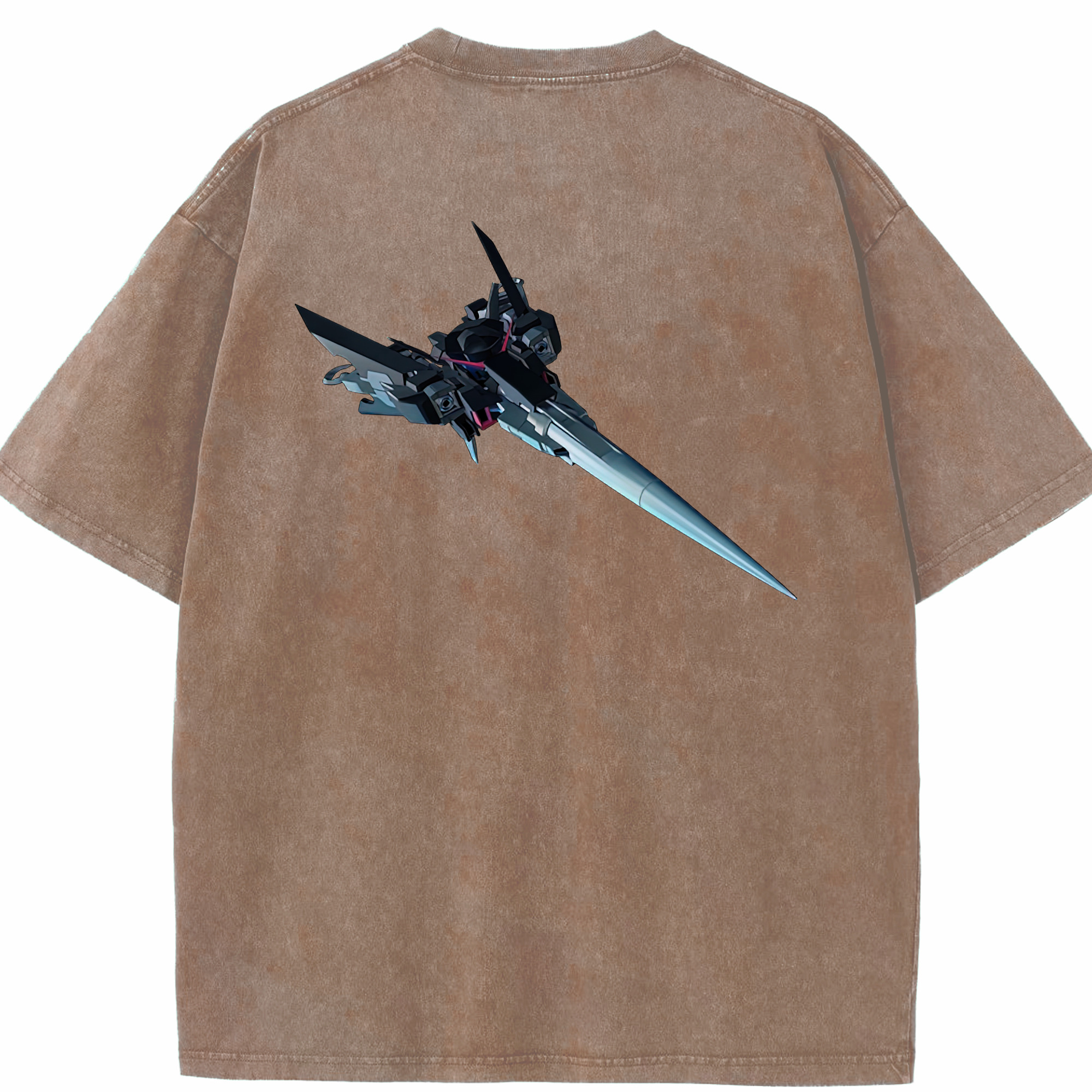 （画像用） 機動戦士ガンダム Mobile Suit Gundam 綿100% ヴィンテージ風 半袖Tシャツ（背面プリント）