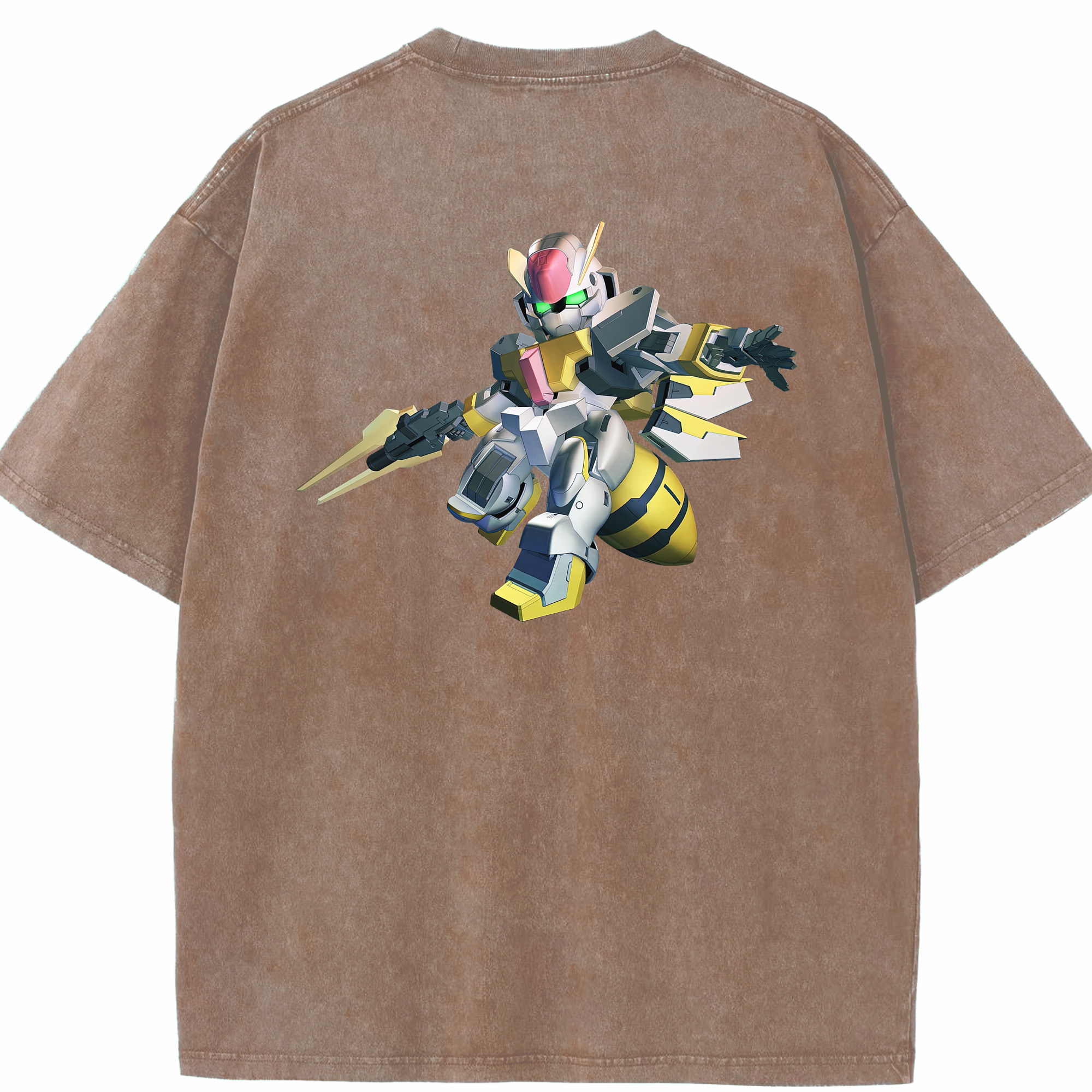 （画像用） 機動戦士ガンダム Mobile Suit Gundam 綿100% ヴィンテージ風 半袖Tシャツ（背面プリント）