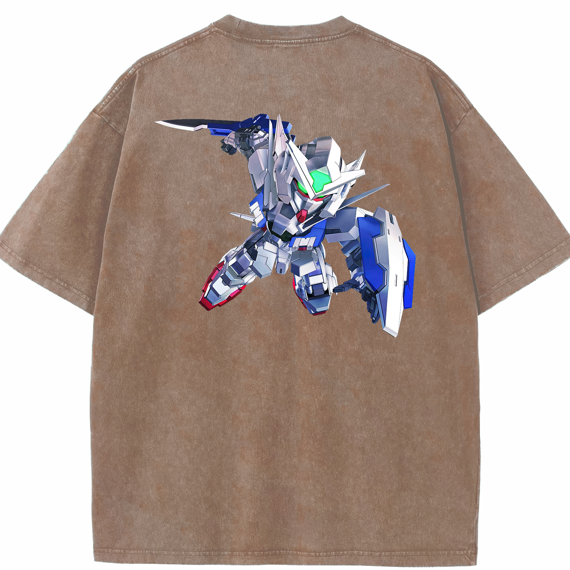 （画像用） 機動戦士ガンダム Mobile Suit Gundam 綿100% ヴィンテージ風 半袖Tシャツ（背面プリント）
