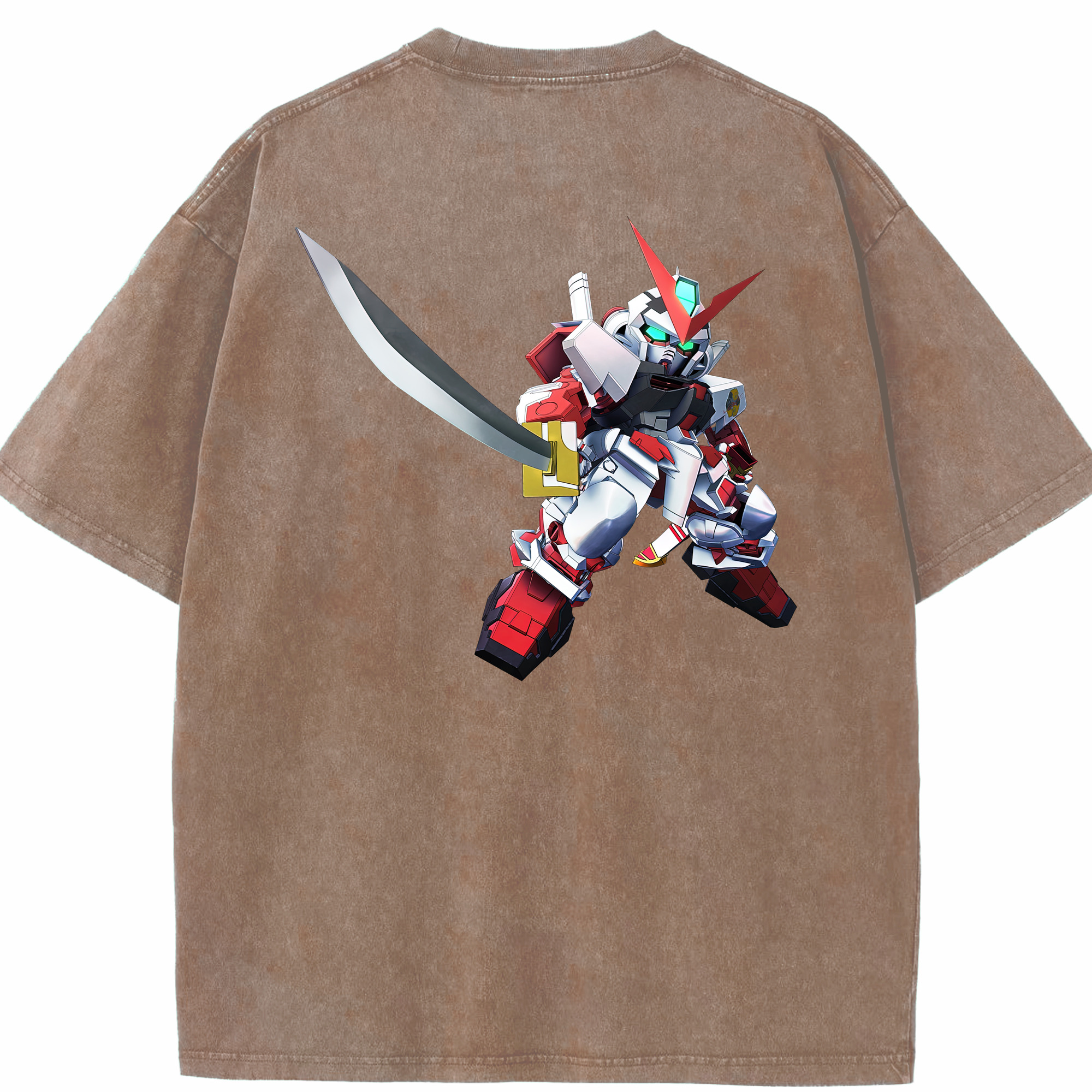 （画像用） 機動戦士ガンダム Mobile Suit Gundam 綿100% ヴィンテージ風 半袖Tシャツ（背面プリント）