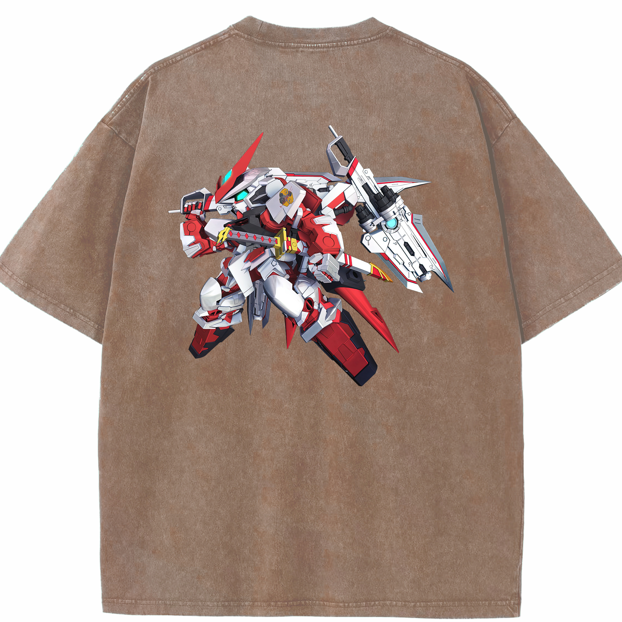 （画像用） 機動戦士ガンダム Mobile Suit Gundam 綿100% ヴィンテージ風 半袖Tシャツ（背面プリント）