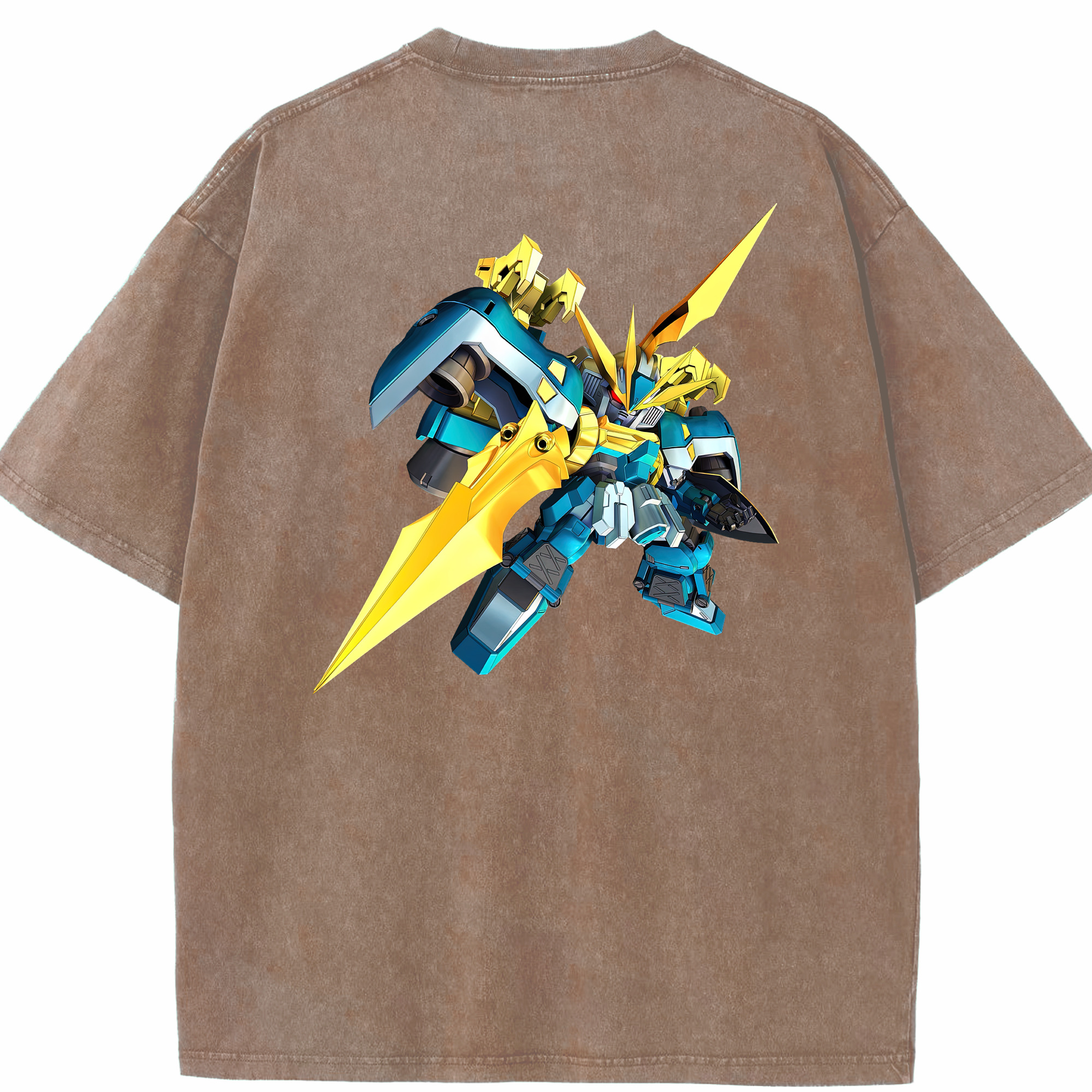 （画像用） 機動戦士ガンダム Mobile Suit Gundam 綿100% ヴィンテージ風 半袖Tシャツ（背面プリント）