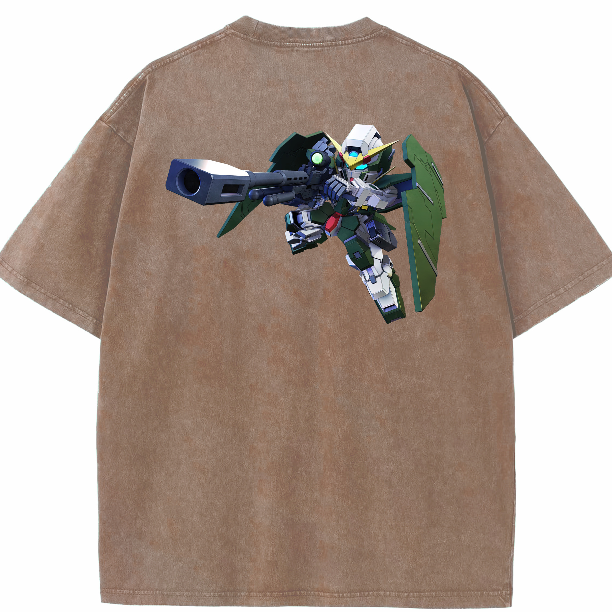 （画像用） 機動戦士ガンダム Mobile Suit Gundam 綿100% ヴィンテージ風 半袖Tシャツ（背面プリント）