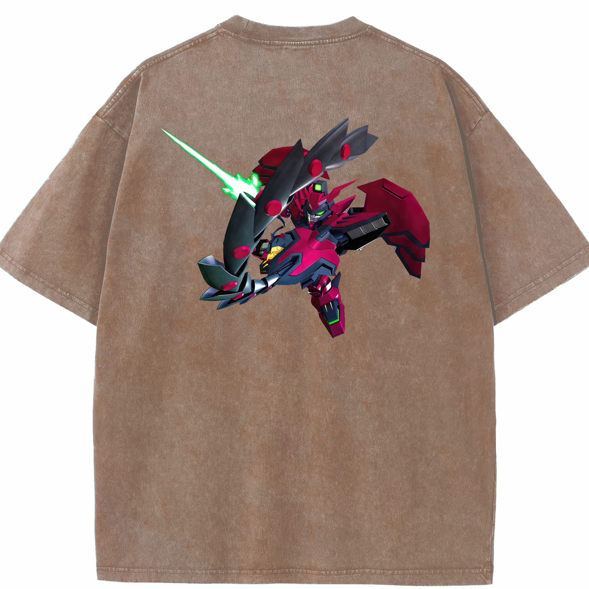 （画像用） 機動戦士ガンダム Mobile Suit Gundam 綿100% ヴィンテージ風 半袖Tシャツ（背面プリント）