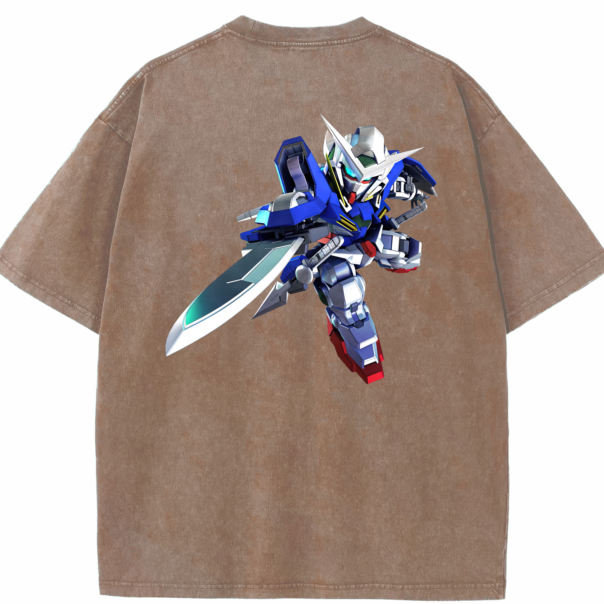 （画像用） 機動戦士ガンダム Mobile Suit Gundam 綿100% ヴィンテージ風 半袖Tシャツ（背面プリント）