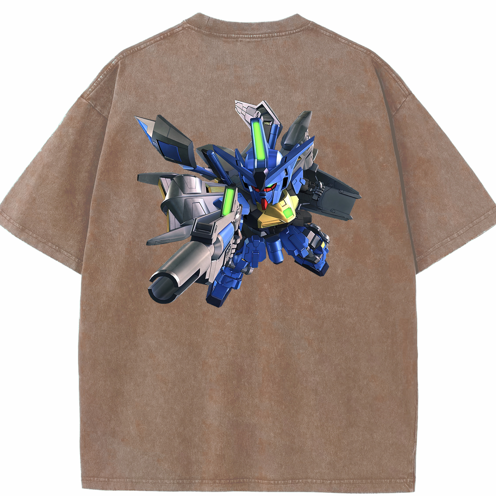 （画像用） 機動戦士ガンダム Mobile Suit Gundam 綿100% ヴィンテージ風 半袖Tシャツ（背面プリント）
