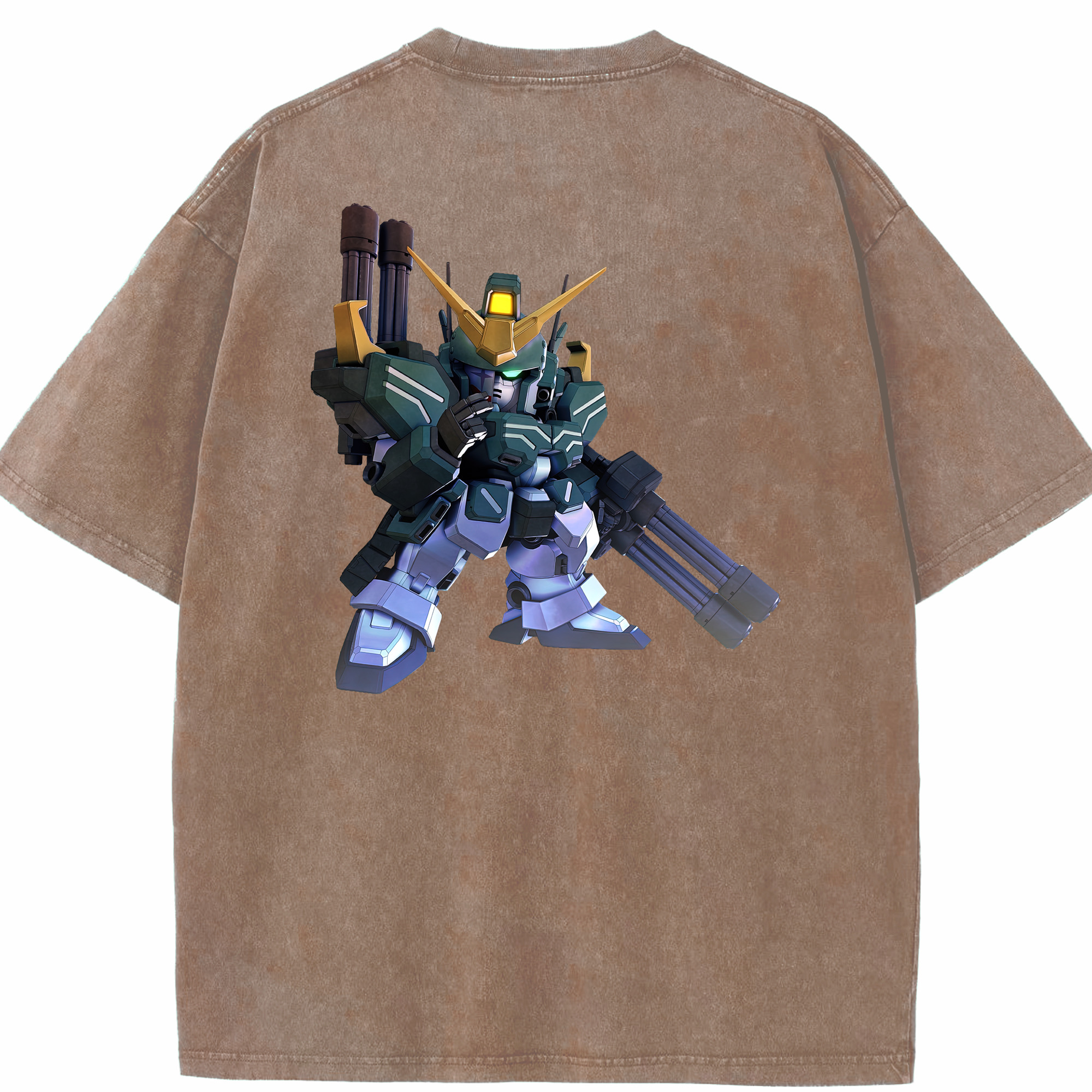 （画像用） 機動戦士ガンダム Mobile Suit Gundam 綿100% ヴィンテージ風 半袖Tシャツ（背面プリント）