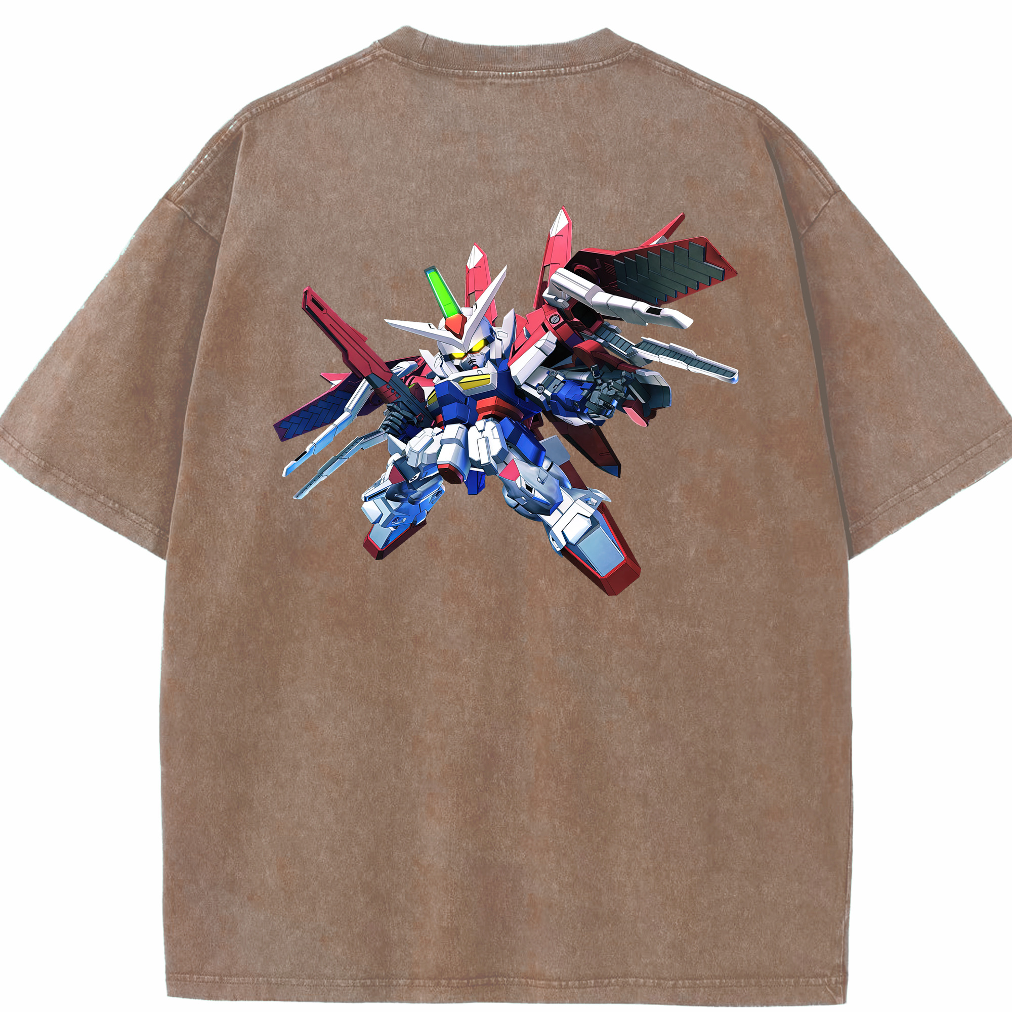（画像用） 機動戦士ガンダム Mobile Suit Gundam 綿100% ヴィンテージ風 半袖Tシャツ（背面プリント）