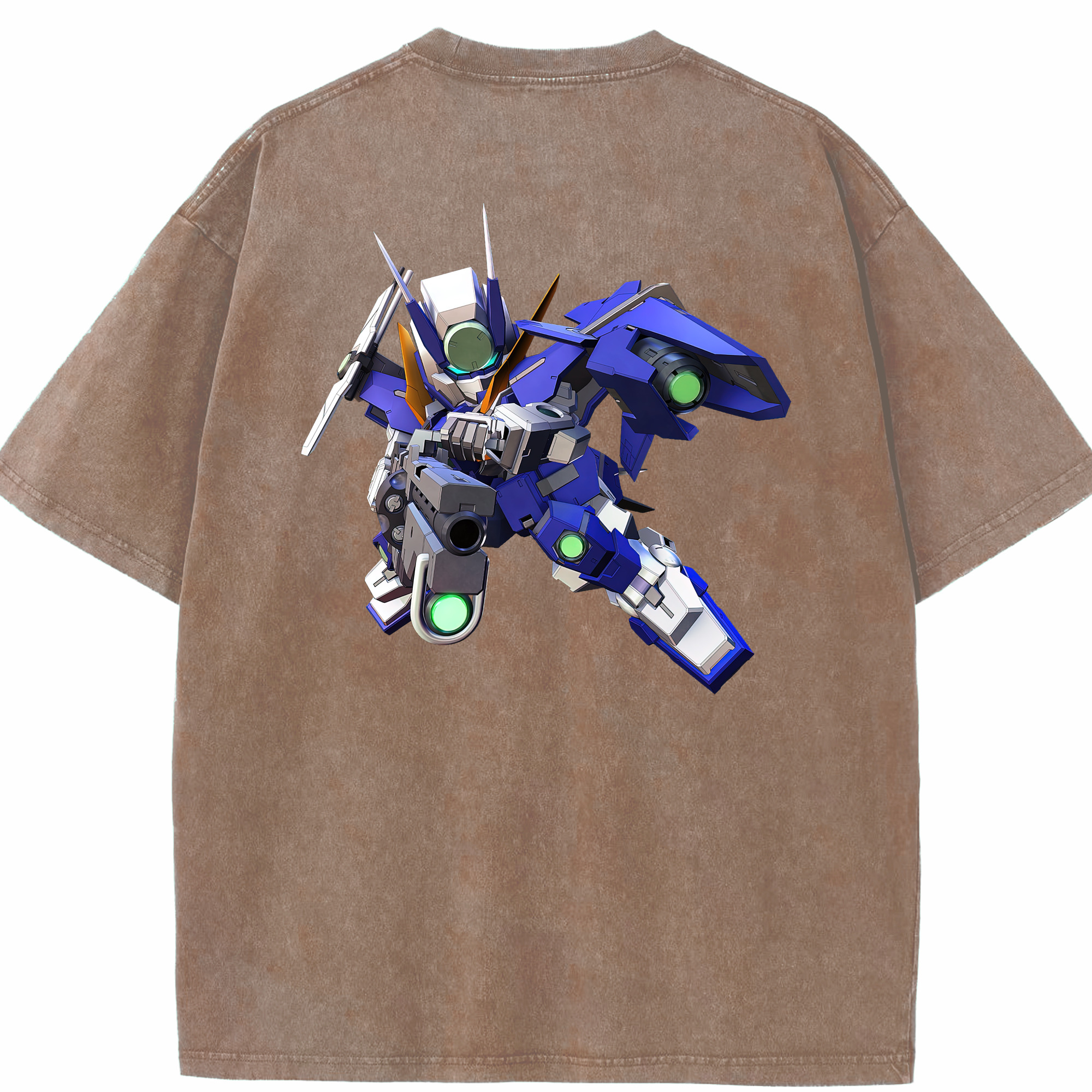 （画像用） 機動戦士ガンダム Mobile Suit Gundam 綿100% ヴィンテージ風 半袖Tシャツ（背面プリント）