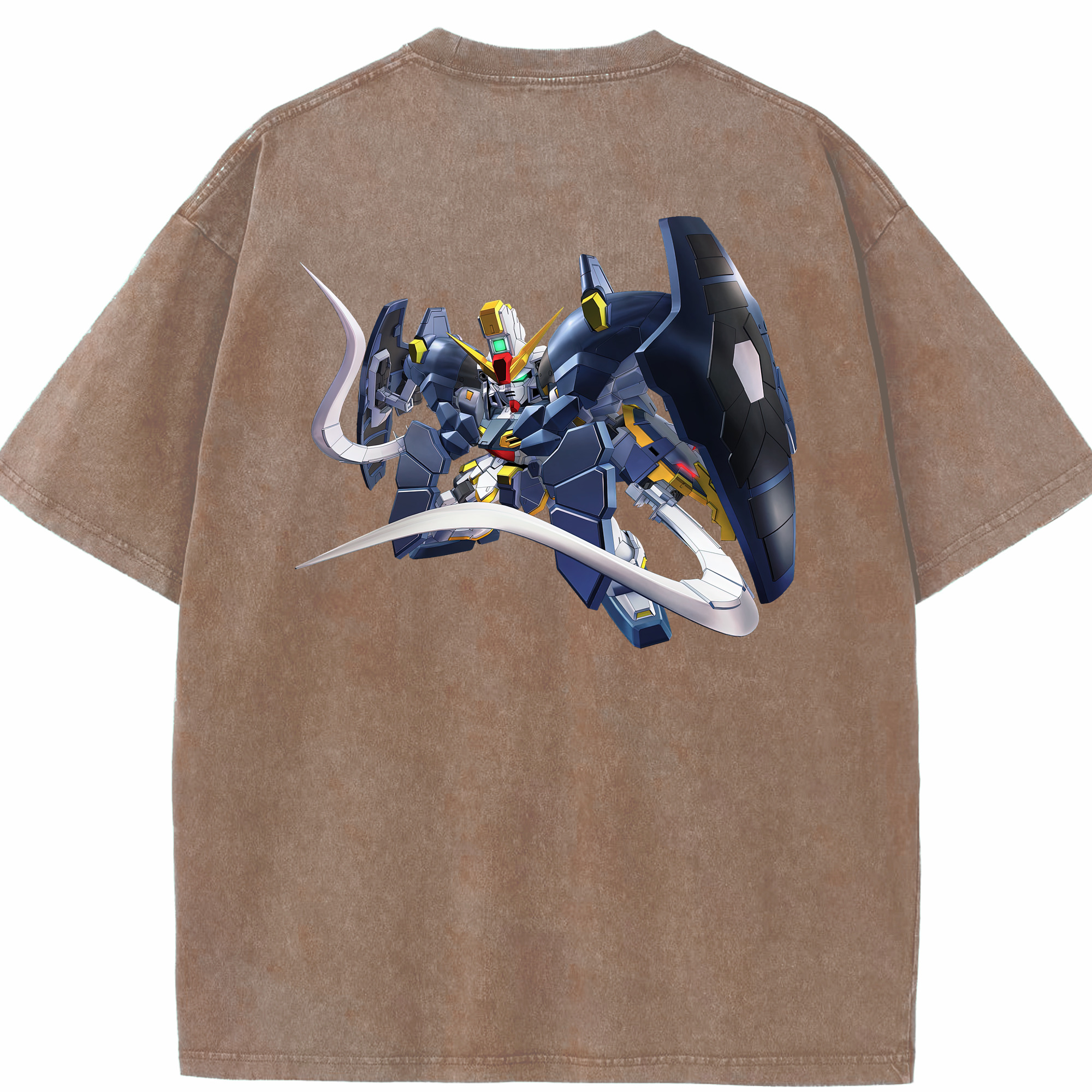 （画像用） 機動戦士ガンダム Mobile Suit Gundam 綿100% ヴィンテージ風 半袖Tシャツ（背面プリント）