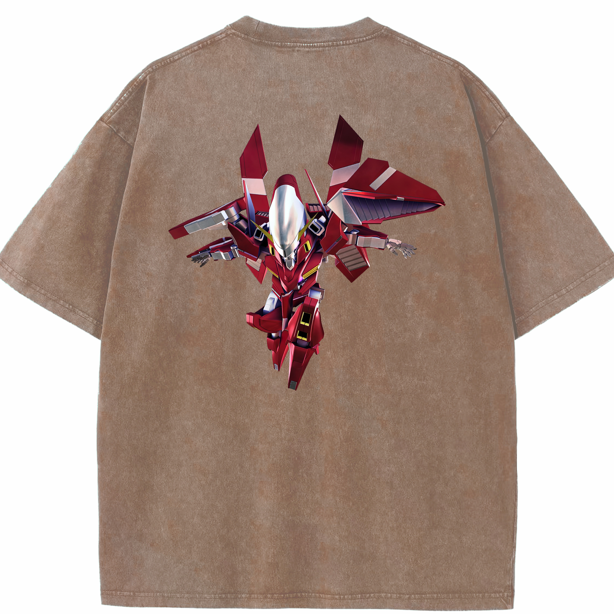 （画像用） 機動戦士ガンダム Mobile Suit Gundam 綿100% ヴィンテージ風 半袖Tシャツ（背面プリント）