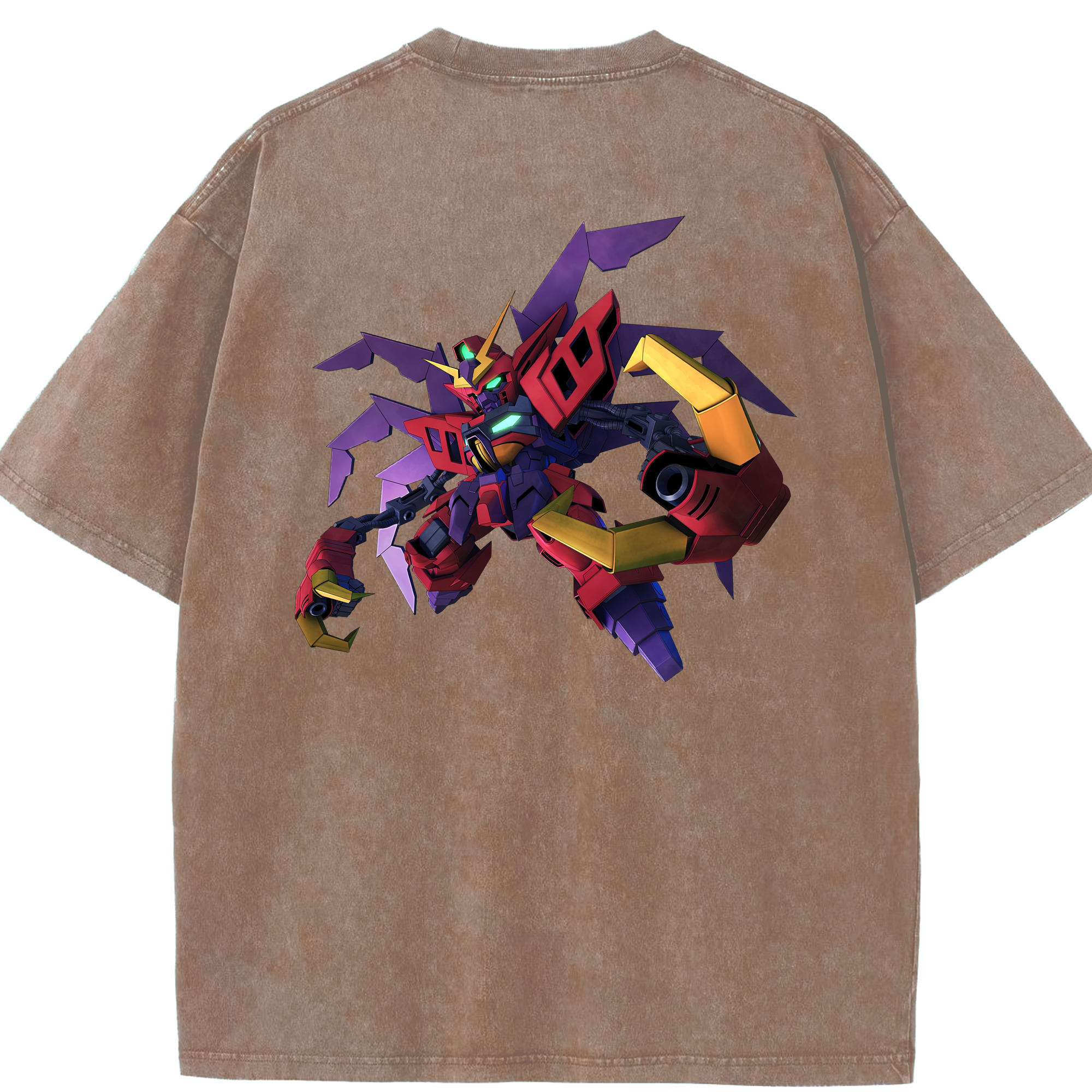 （画像用） 機動戦士ガンダム Mobile Suit Gundam 綿100% ヴィンテージ風 半袖Tシャツ（背面プリント）