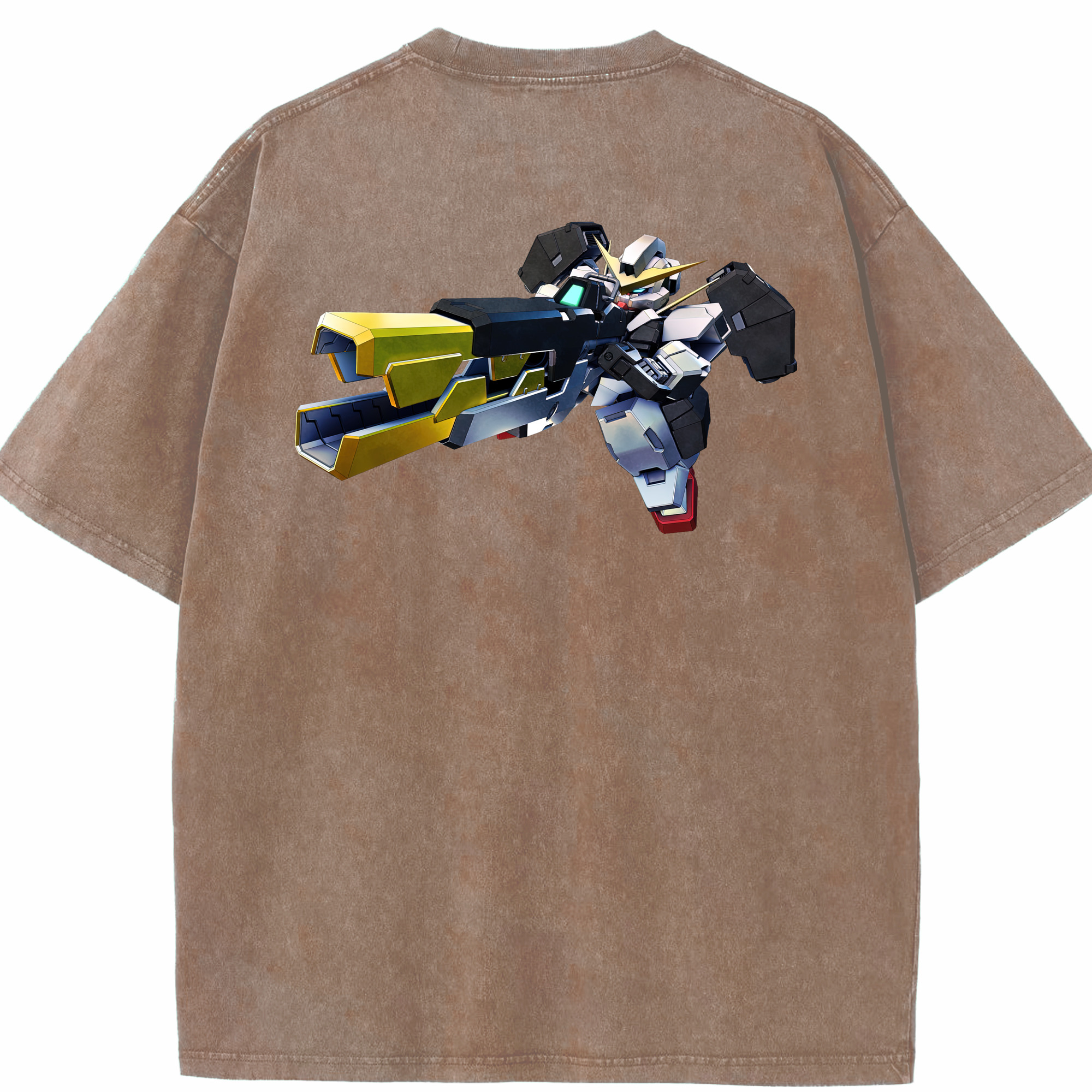 （画像用） 機動戦士ガンダム Mobile Suit Gundam 綿100% ヴィンテージ風 半袖Tシャツ（背面プリント）