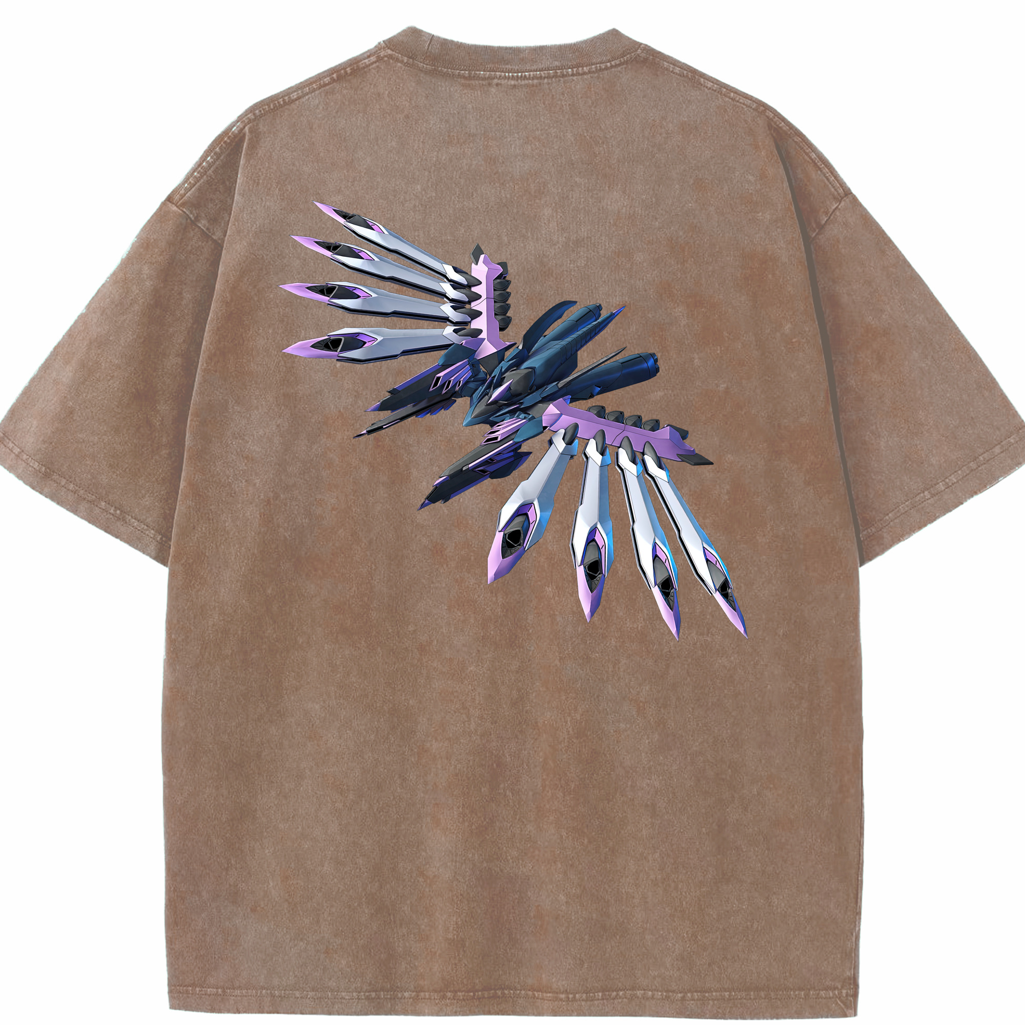 （画像用） 機動戦士ガンダム Mobile Suit Gundam 綿100% ヴィンテージ風 半袖Tシャツ（背面プリント）