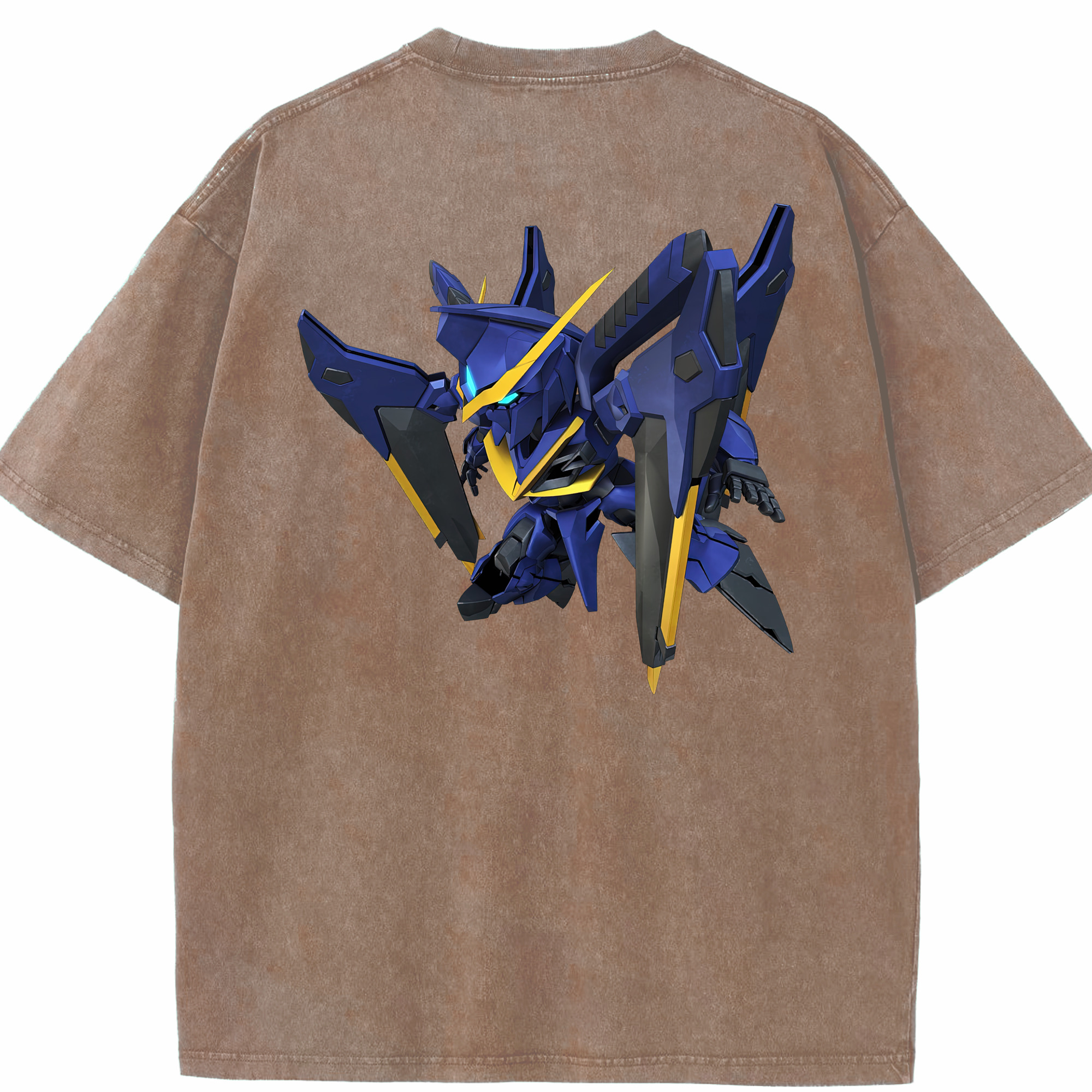 （画像用） 機動戦士ガンダム Mobile Suit Gundam 綿100% ヴィンテージ風 半袖Tシャツ（背面プリント）