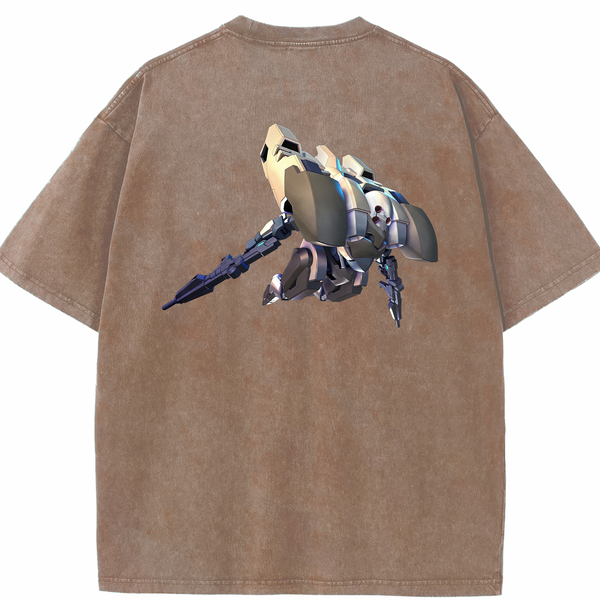 （画像用） 機動戦士ガンダム Mobile Suit Gundam 綿100% ヴィンテージ風 半袖Tシャツ（背面プリント）