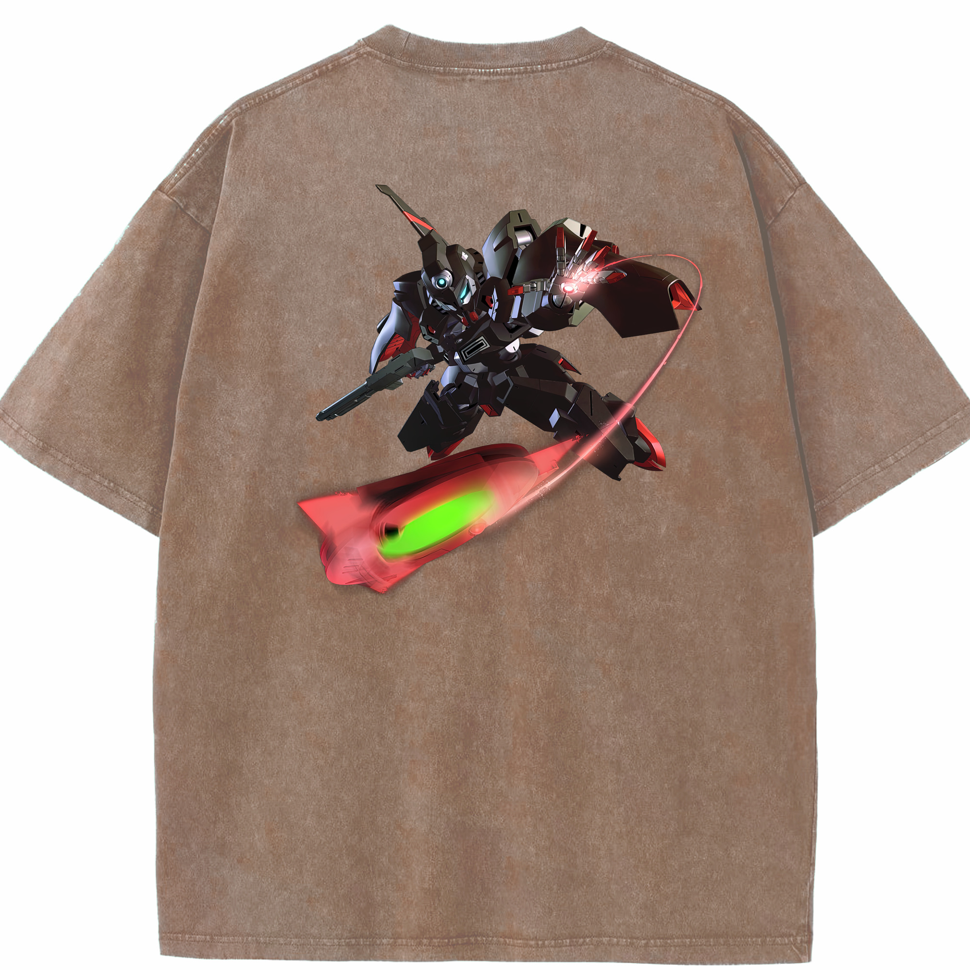 （画像用） 機動戦士ガンダム Mobile Suit Gundam 綿100% ヴィンテージ風 半袖Tシャツ（背面プリント）