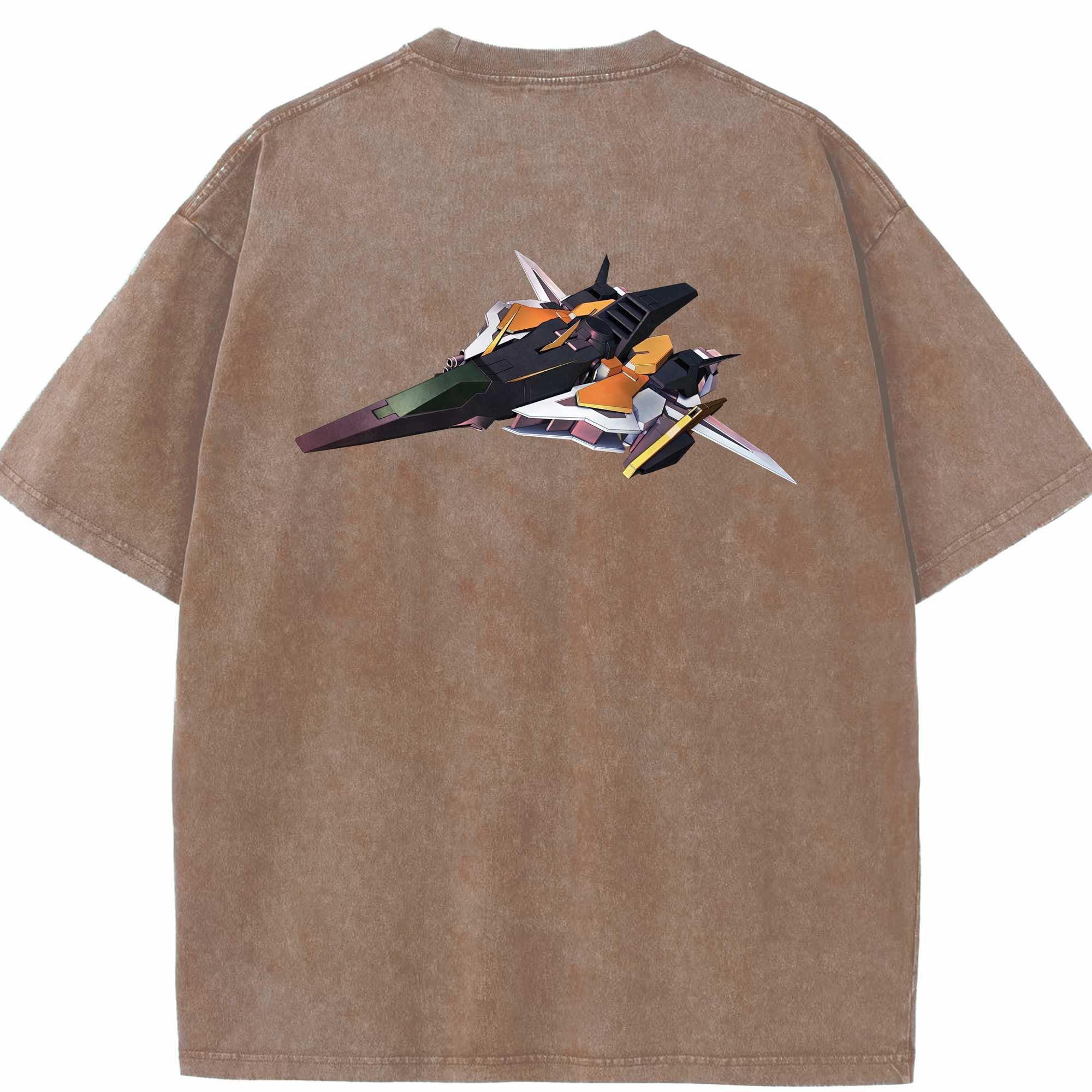 （画像用） 機動戦士ガンダム Mobile Suit Gundam 綿100% ヴィンテージ風 半袖Tシャツ（背面プリント）