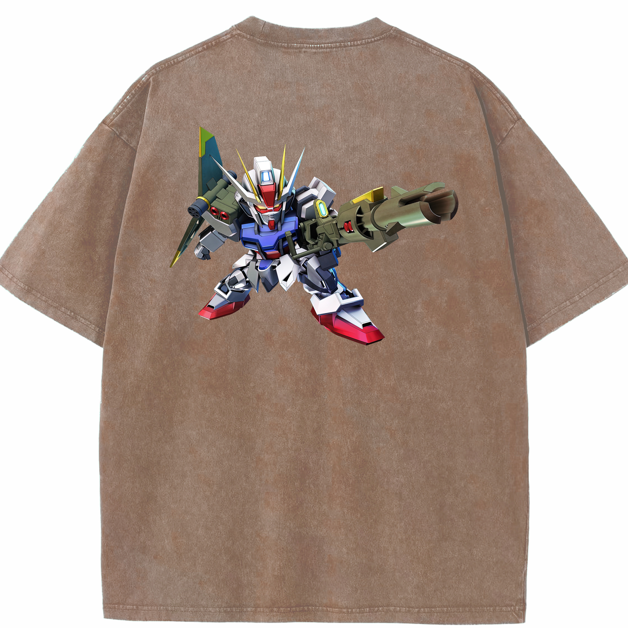（画像用） 機動戦士ガンダム Mobile Suit Gundam 綿100% ヴィンテージ風 半袖Tシャツ（背面プリント）