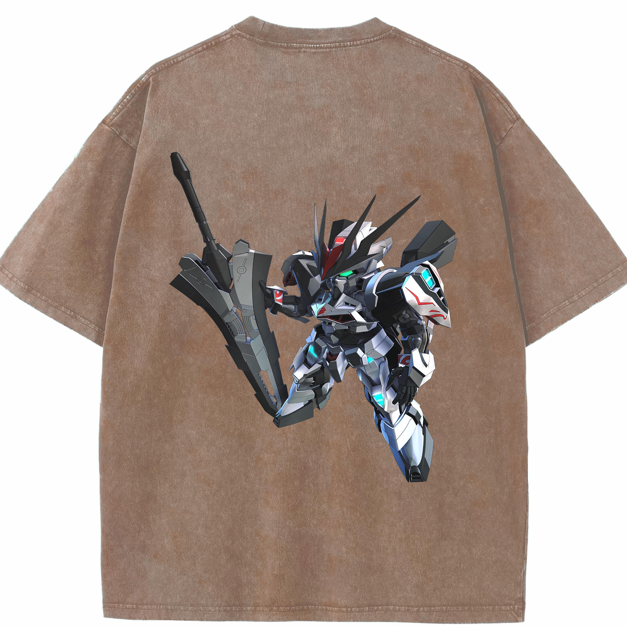 （画像用） 機動戦士ガンダム Mobile Suit Gundam 綿100% ヴィンテージ風 半袖Tシャツ（背面プリント）