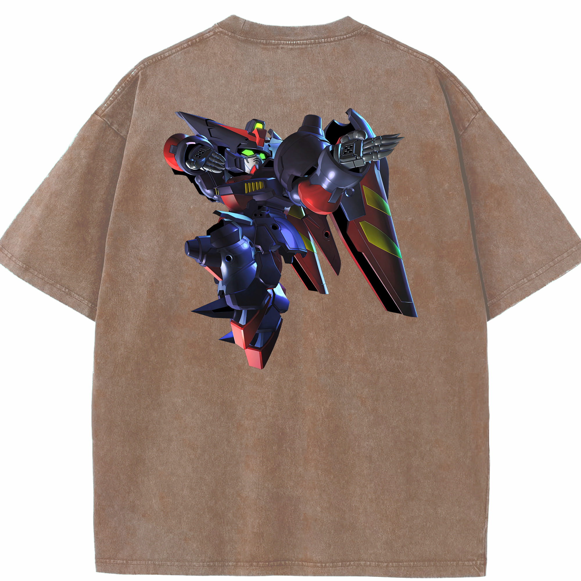 （画像用） 機動戦士ガンダム Mobile Suit Gundam 綿100% ヴィンテージ風 半袖Tシャツ（背面プリント）