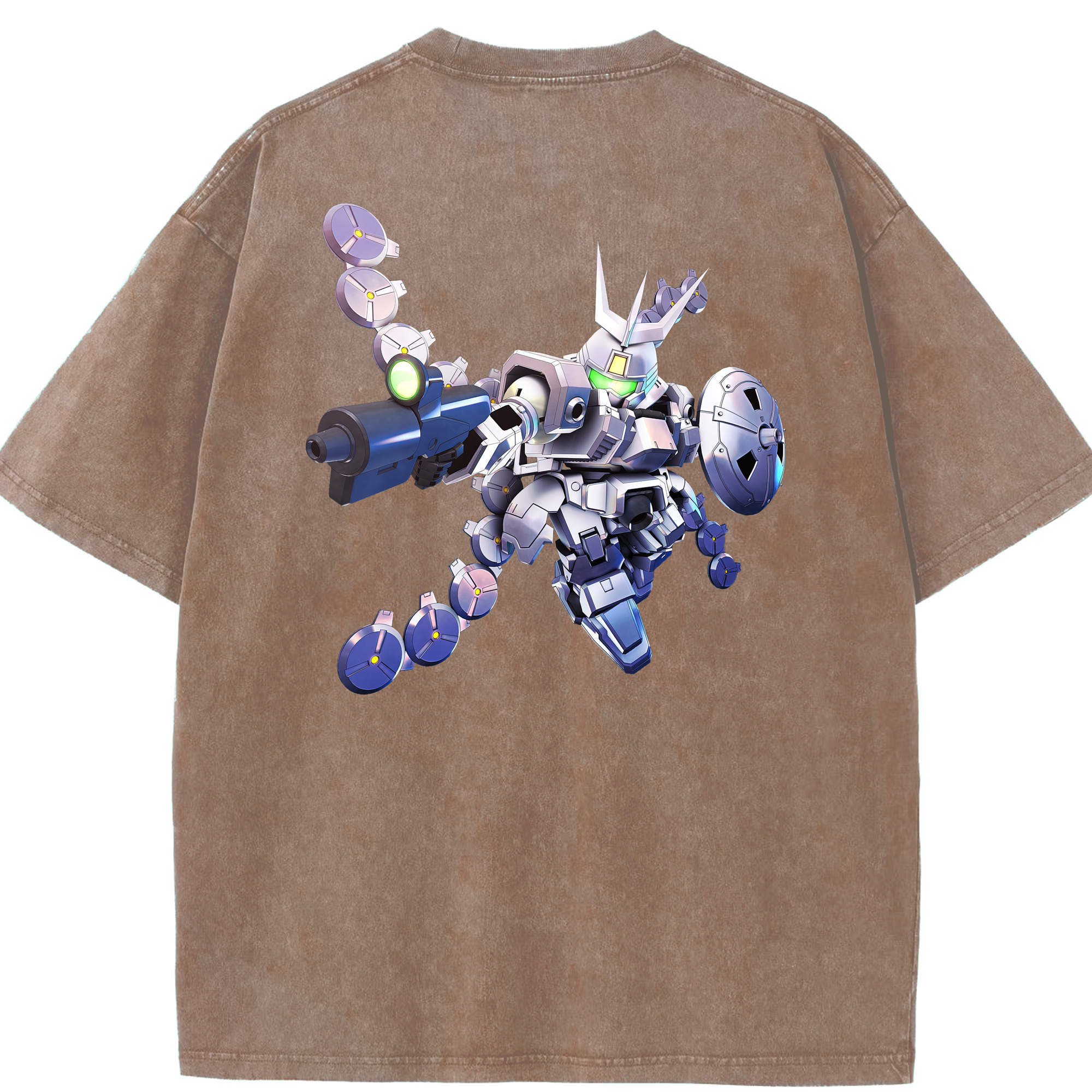 （画像用） 機動戦士ガンダム Mobile Suit Gundam 綿100% ヴィンテージ風 半袖Tシャツ（背面プリント）