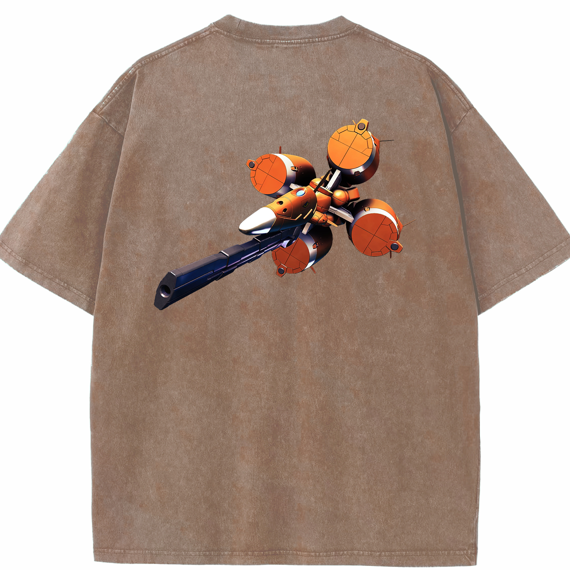（画像用） 機動戦士ガンダム Mobile Suit Gundam 綿100% ヴィンテージ風 半袖Tシャツ（背面プリント）