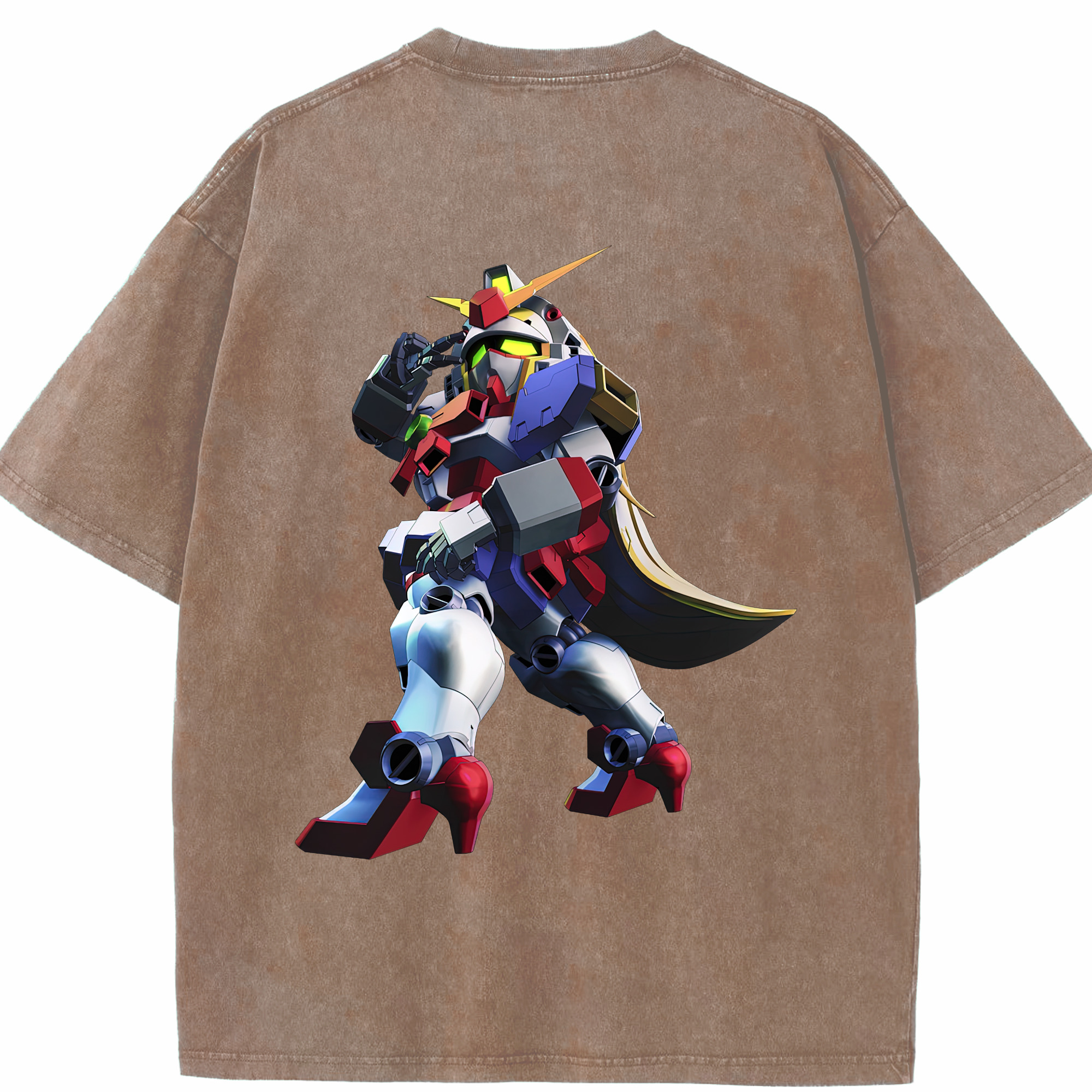 （画像用） 機動戦士ガンダム Mobile Suit Gundam 綿100% ヴィンテージ風 半袖Tシャツ（背面プリント）