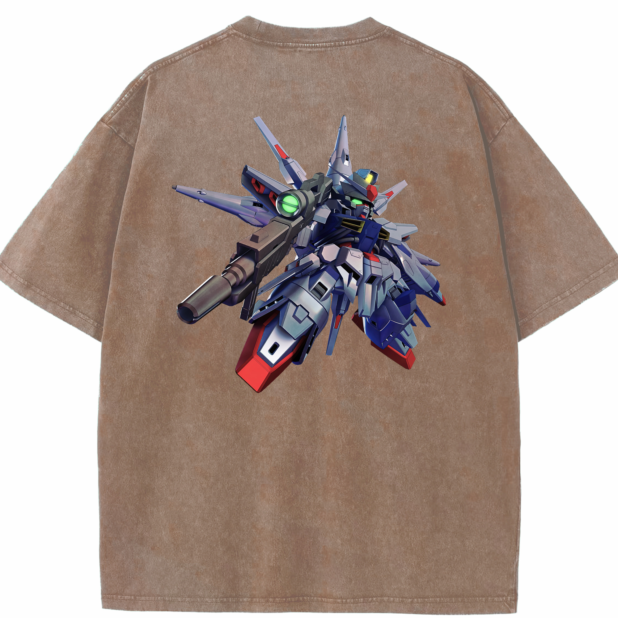 （画像用） 機動戦士ガンダム Mobile Suit Gundam 綿100% ヴィンテージ風 半袖Tシャツ（背面プリント）
