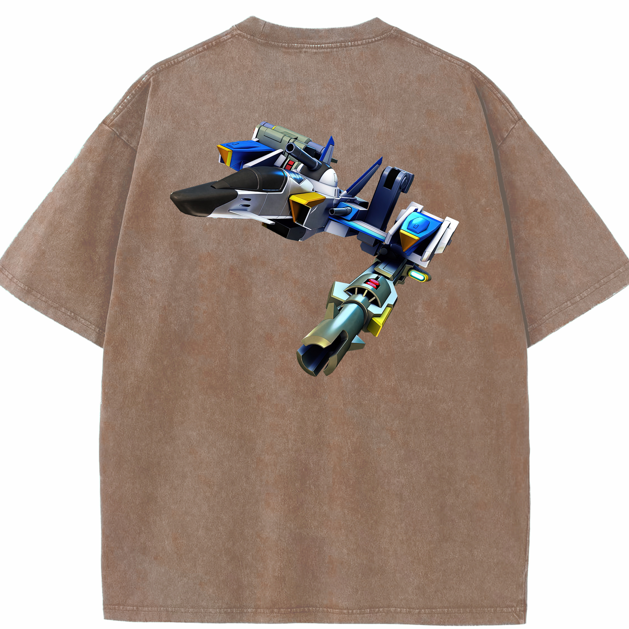 （画像用） 機動戦士ガンダム Mobile Suit Gundam 綿100% ヴィンテージ風 半袖Tシャツ（背面プリント）