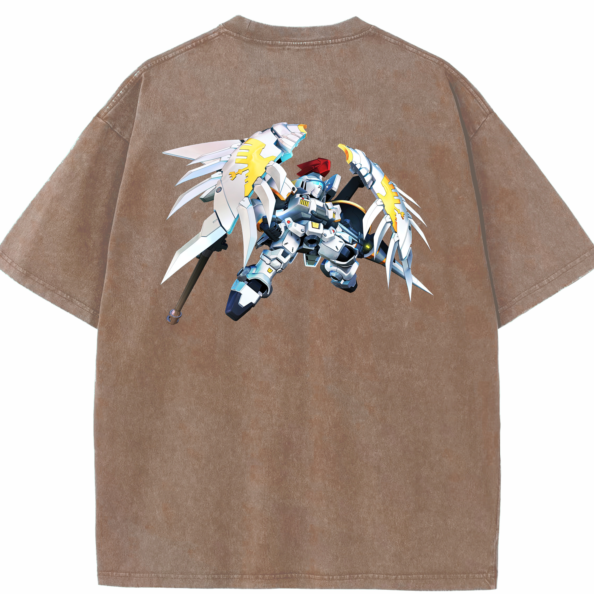 （画像用） 機動戦士ガンダム Mobile Suit Gundam 綿100% ヴィンテージ風 半袖Tシャツ（背面プリント）