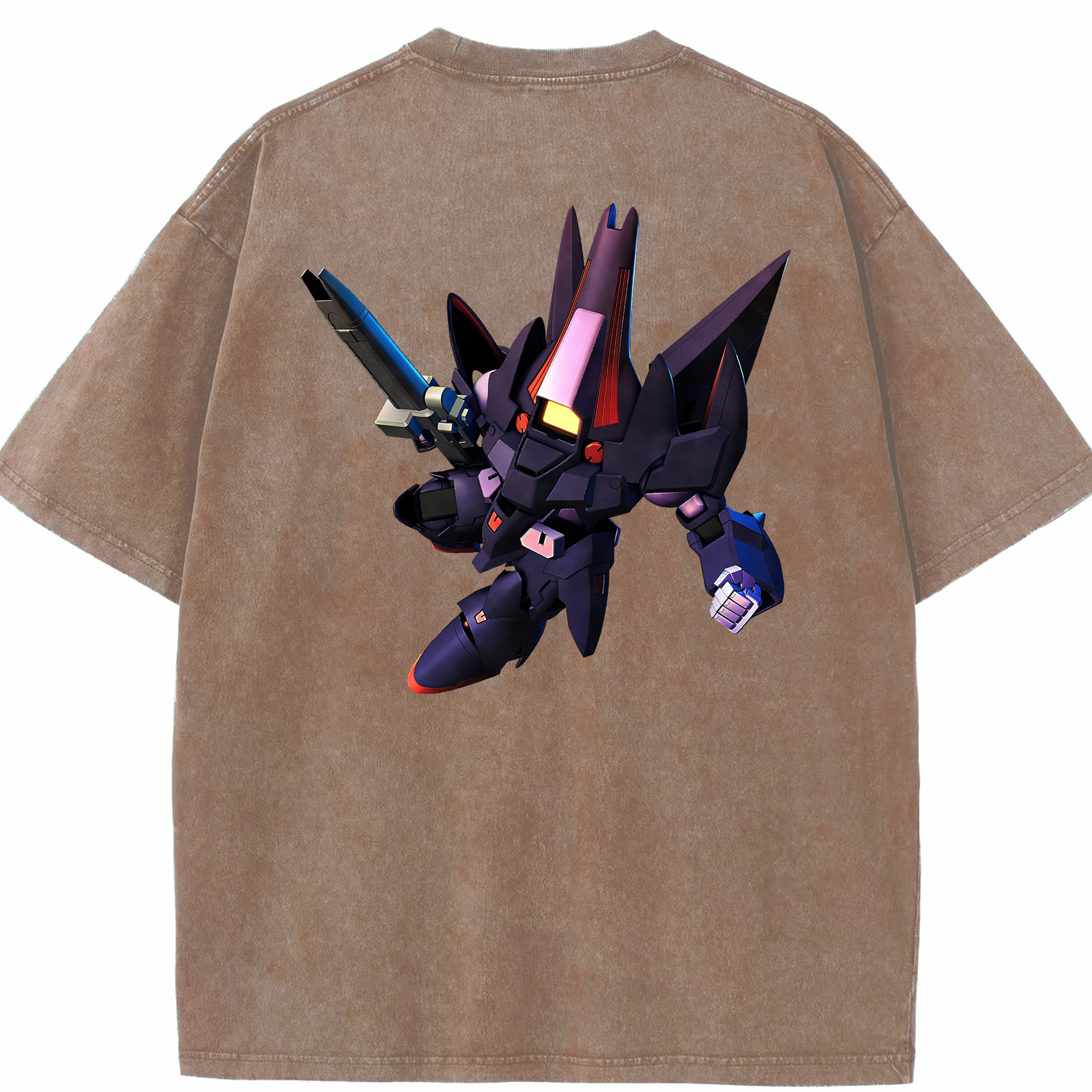（画像用） 機動戦士ガンダム Mobile Suit Gundam 綿100% ヴィンテージ風 半袖Tシャツ（背面プリント）
