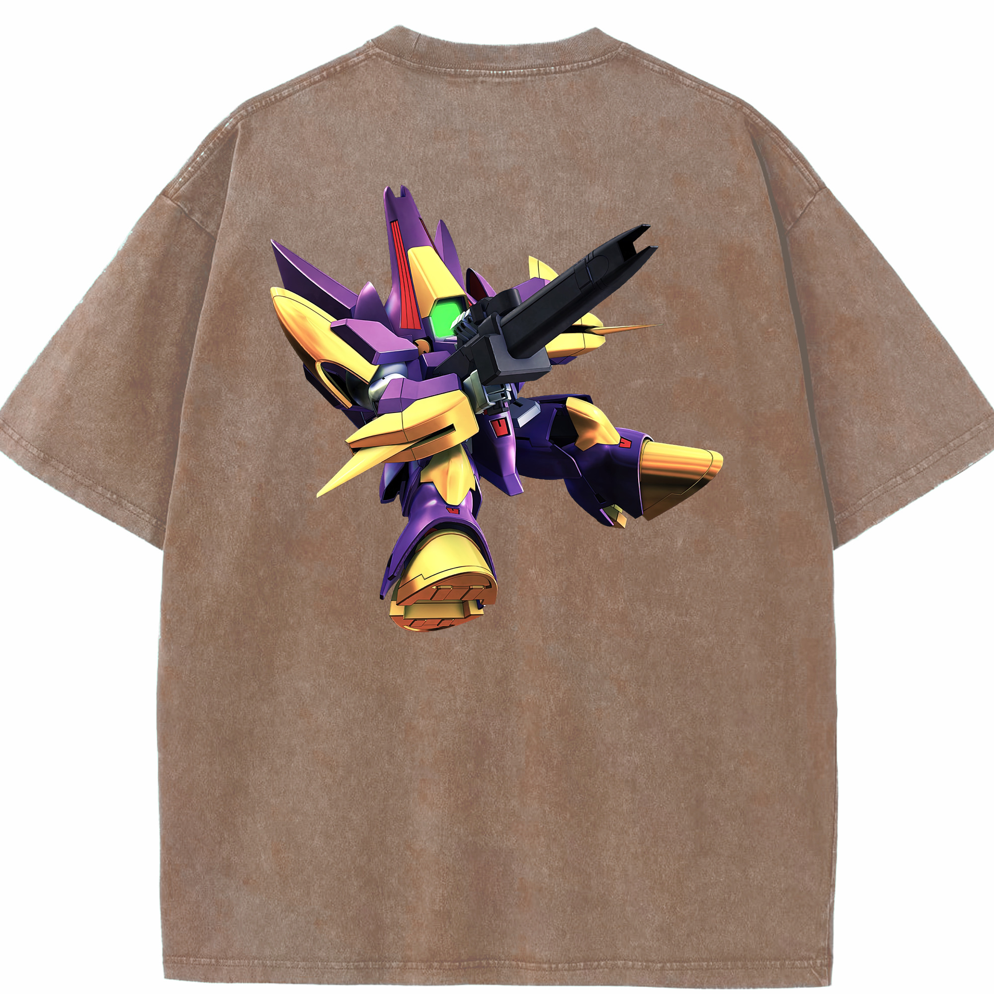 （画像用） 機動戦士ガンダム Mobile Suit Gundam 綿100% ヴィンテージ風 半袖Tシャツ（背面プリント）