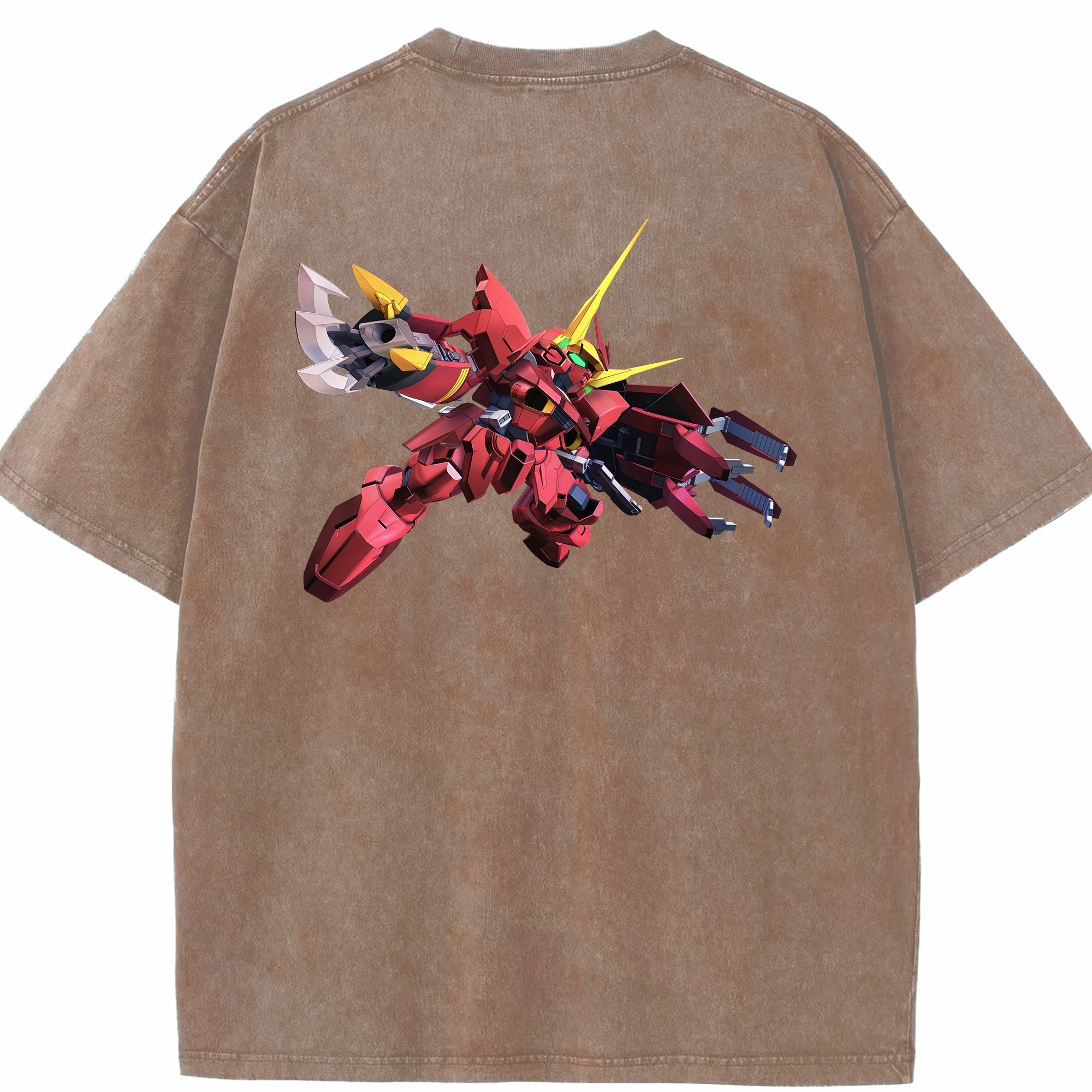 （画像用） 機動戦士ガンダム Mobile Suit Gundam 綿100% ヴィンテージ風 半袖Tシャツ（背面プリント）