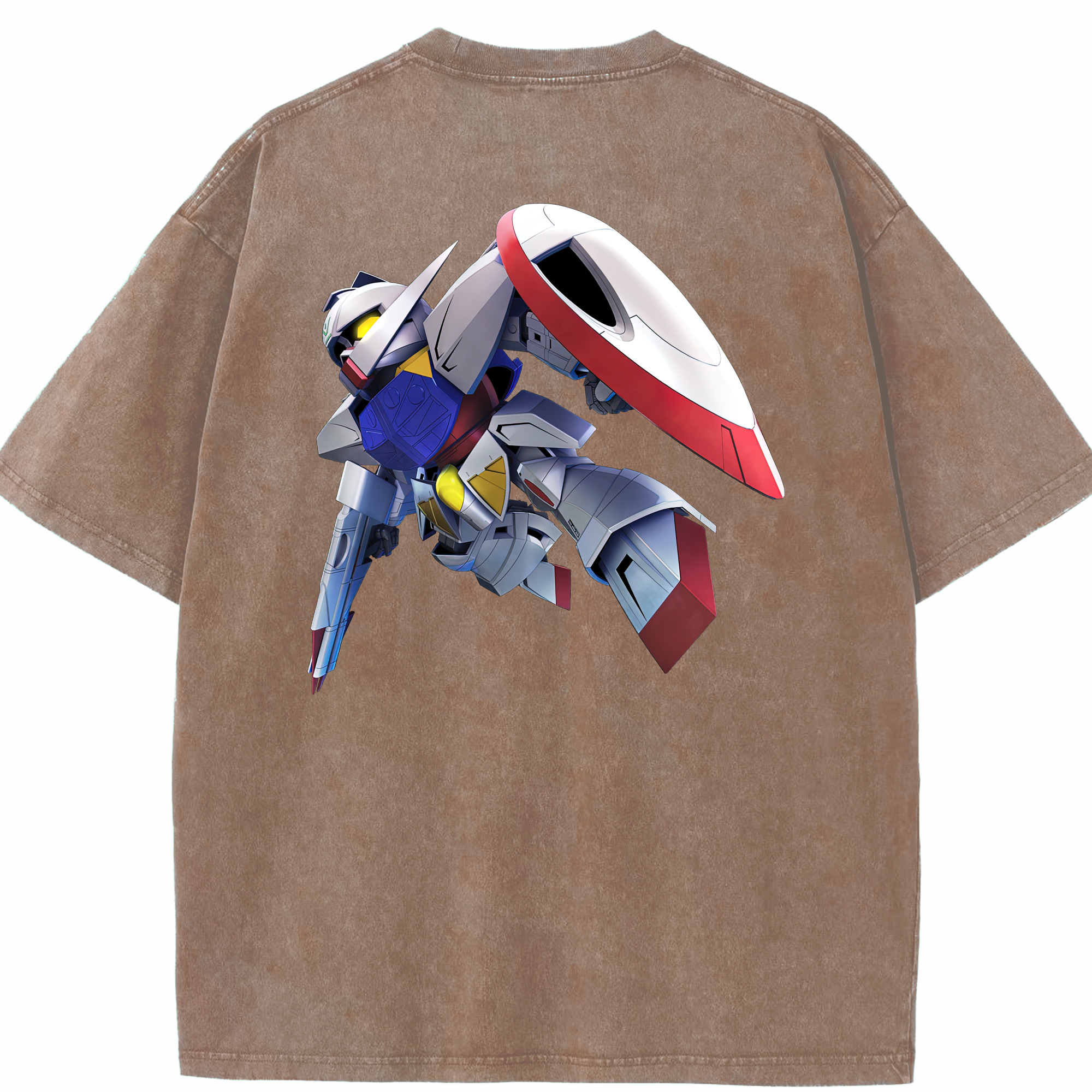 （画像用） 機動戦士ガンダム Mobile Suit Gundam 綿100% ヴィンテージ風 半袖Tシャツ（背面プリント）