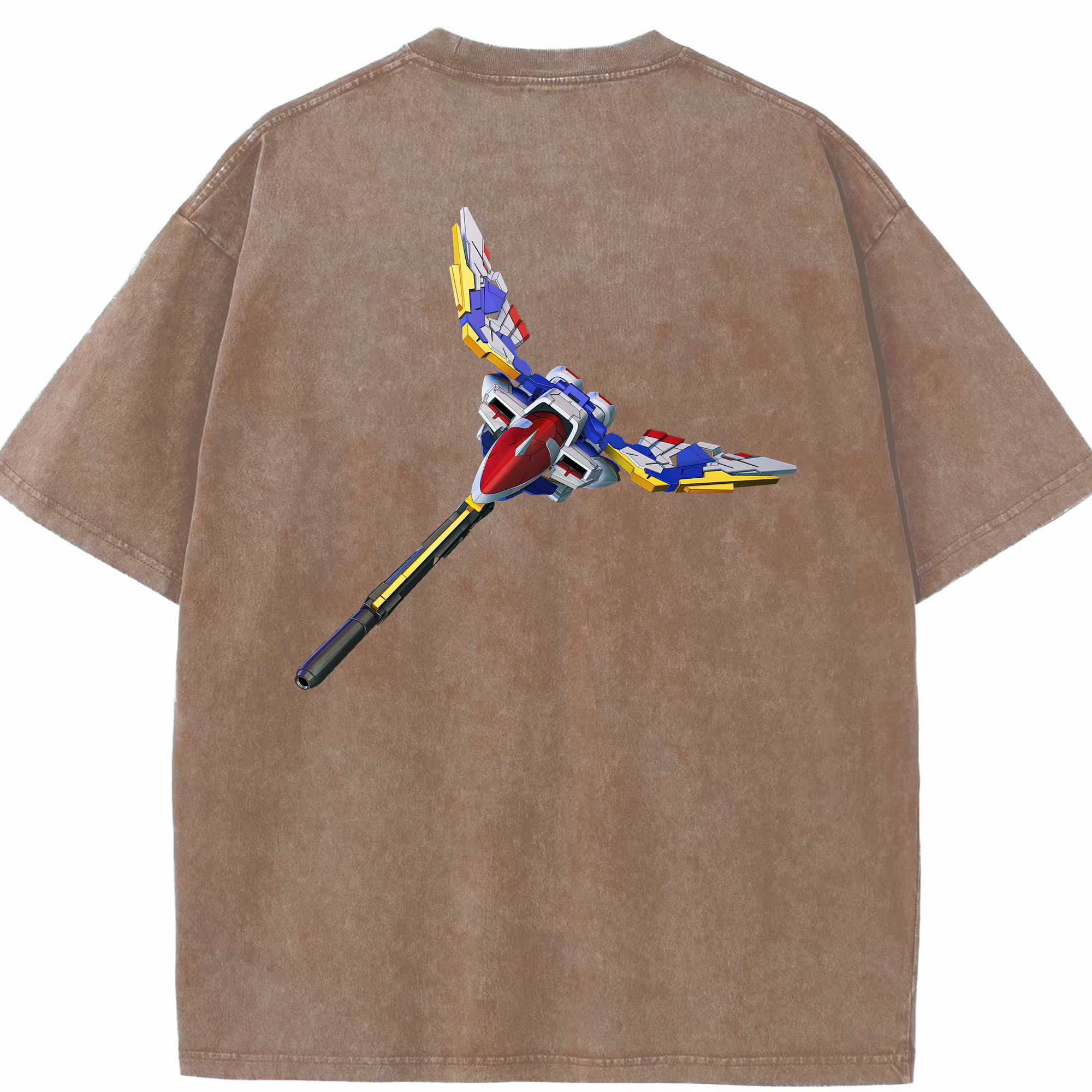 （画像用） 機動戦士ガンダム Mobile Suit Gundam 綿100% ヴィンテージ風 半袖Tシャツ（背面プリント）