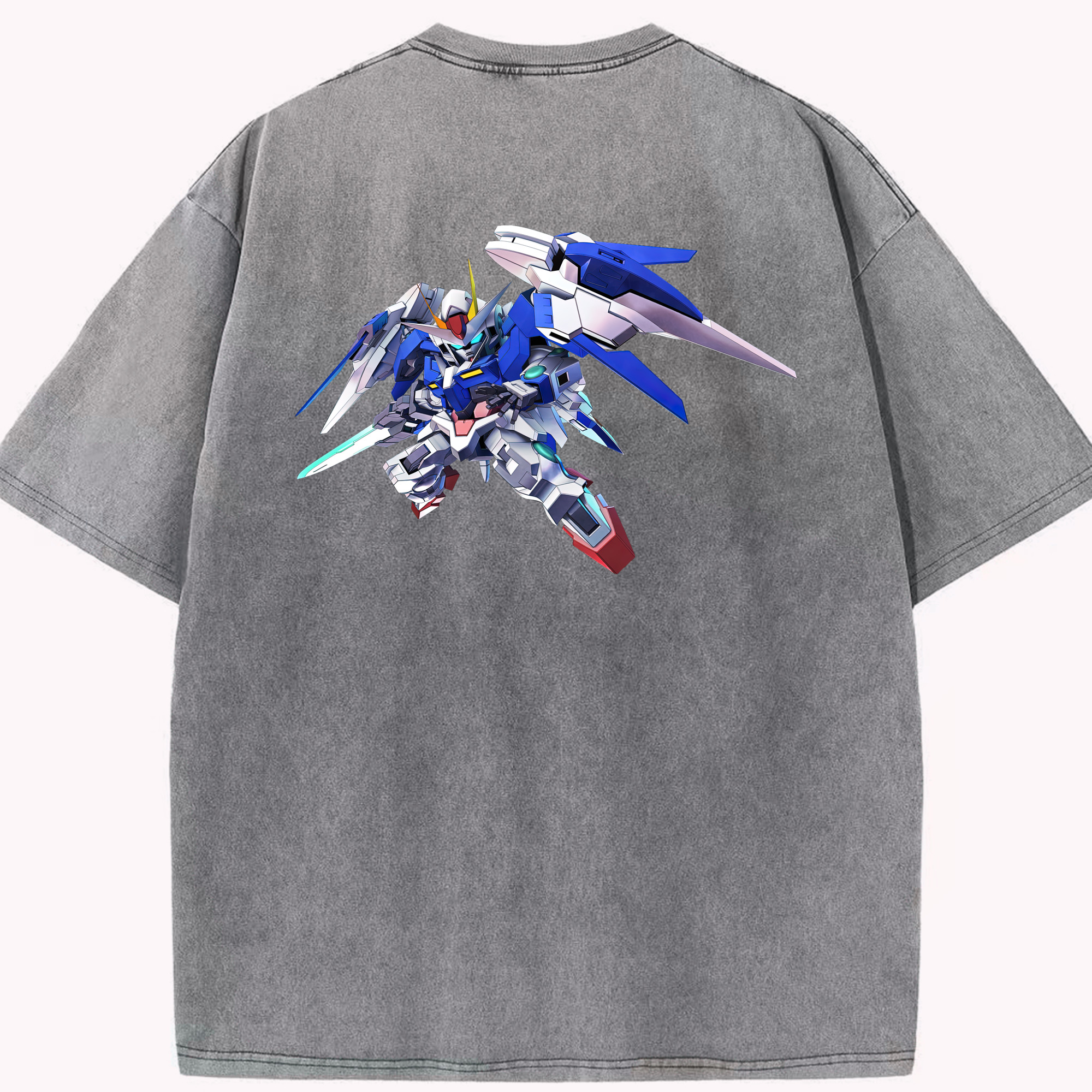 （画像用） 機動戦士ガンダム Mobile Suit Gundam 綿100% ヴィンテージ風 半袖Tシャツ（背面プリント）