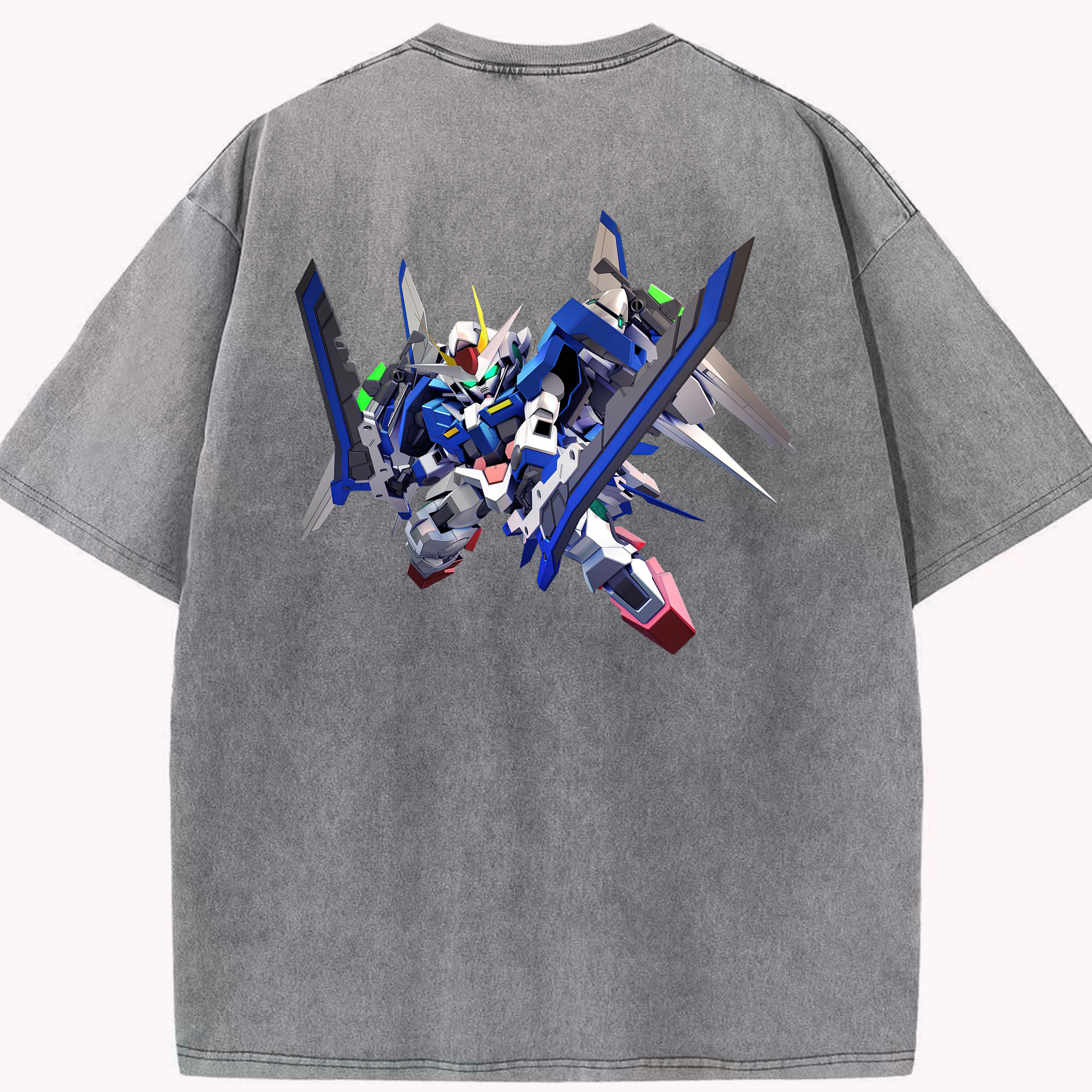 （画像用） 機動戦士ガンダム Mobile Suit Gundam 綿100% ヴィンテージ風 半袖Tシャツ（背面プリント）