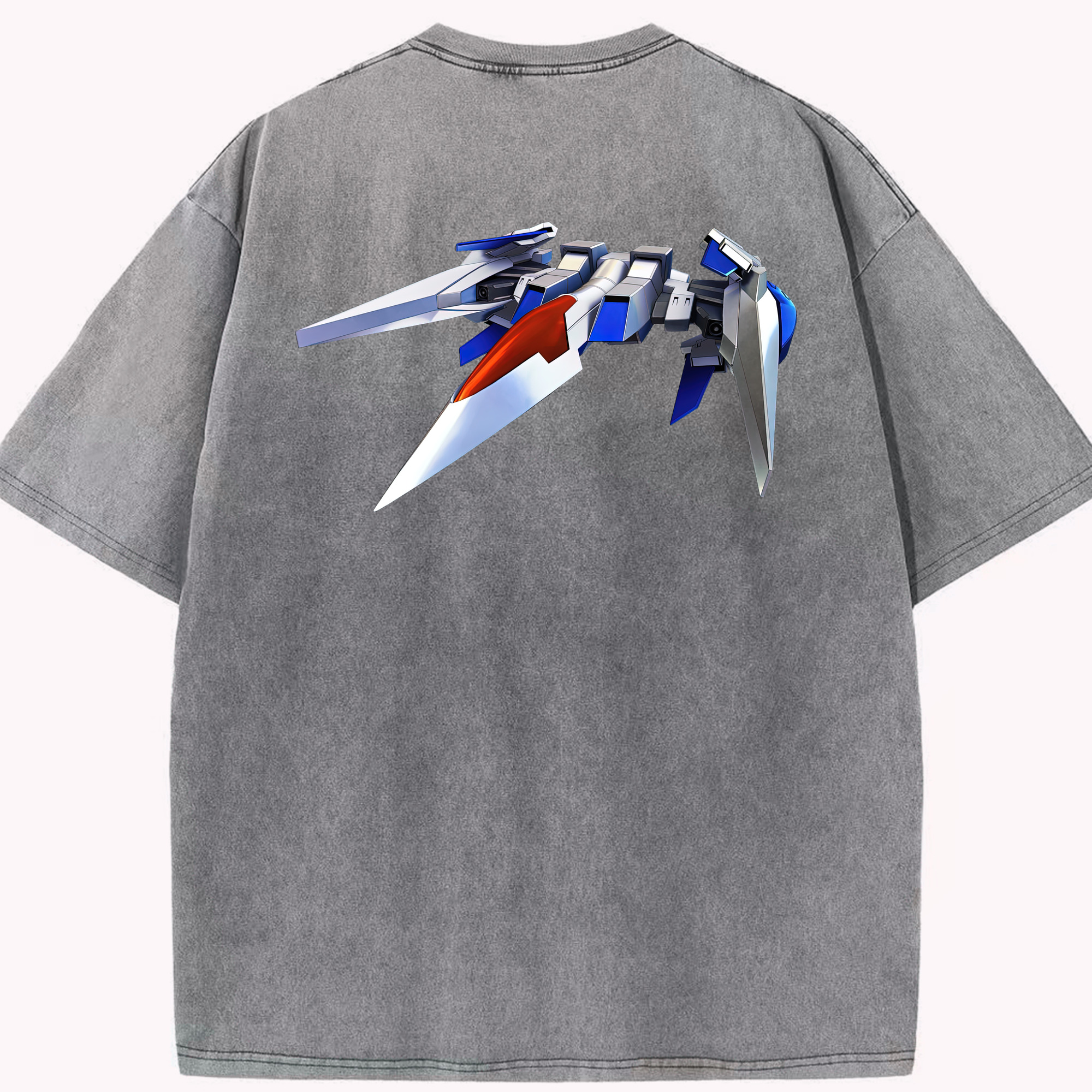 （画像用） 機動戦士ガンダム Mobile Suit Gundam 綿100% ヴィンテージ風 半袖Tシャツ（背面プリント）