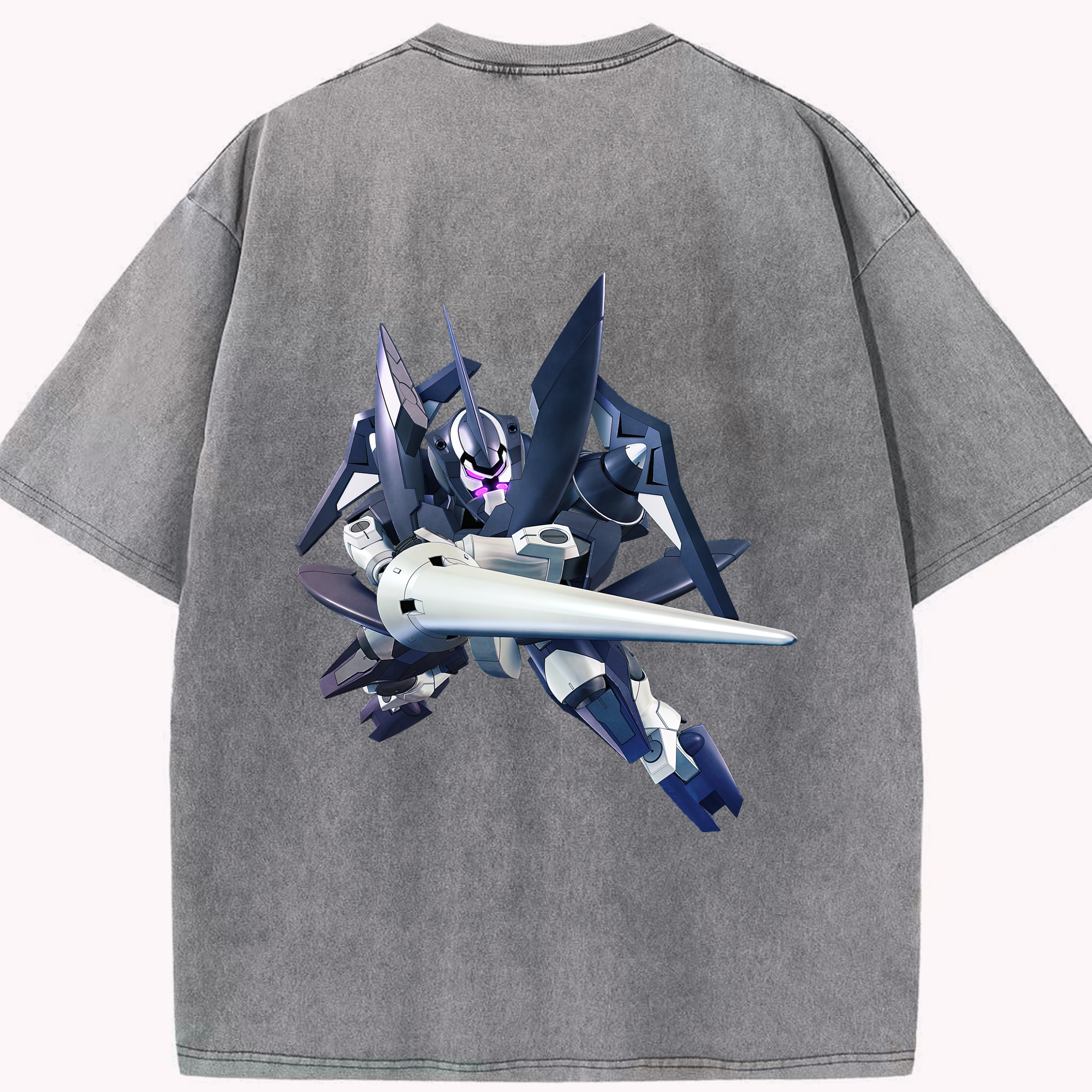 （画像用） 機動戦士ガンダム Mobile Suit Gundam 綿100% ヴィンテージ風 半袖Tシャツ（背面プリント）