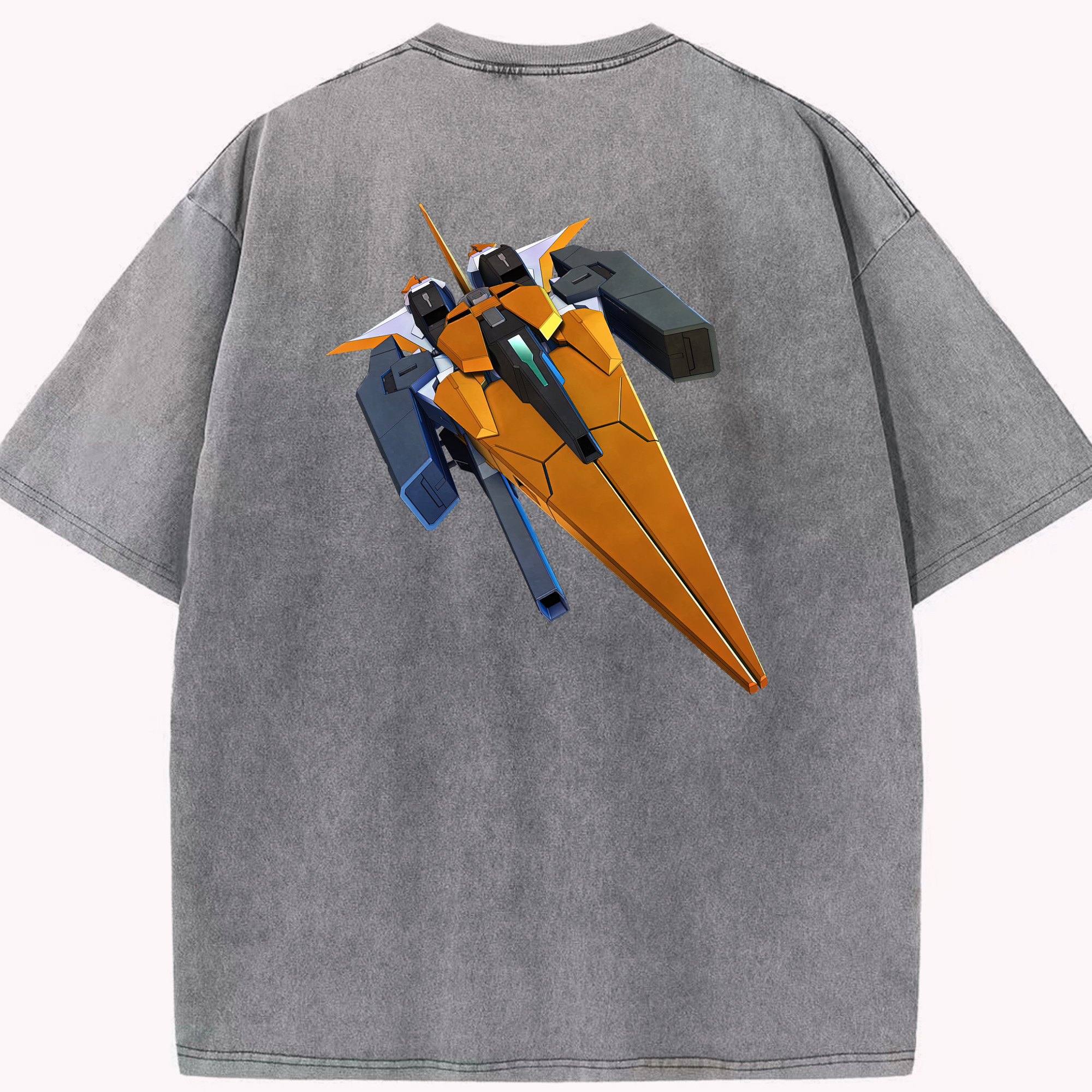 （画像用） 機動戦士ガンダム Mobile Suit Gundam 綿100% ヴィンテージ風 半袖Tシャツ（背面プリント）