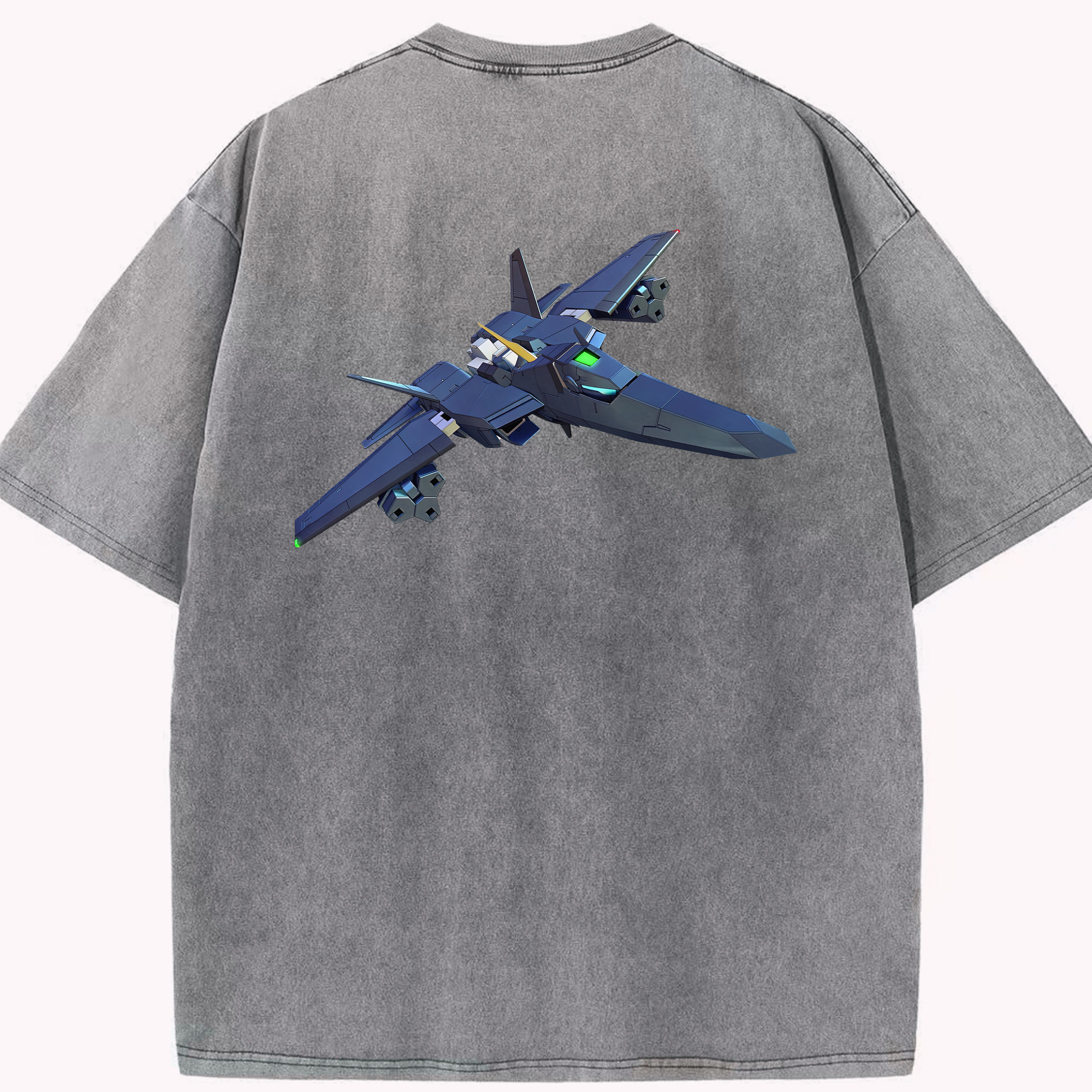 （画像用） 機動戦士ガンダム Mobile Suit Gundam 綿100% ヴィンテージ風 半袖Tシャツ（背面プリント）