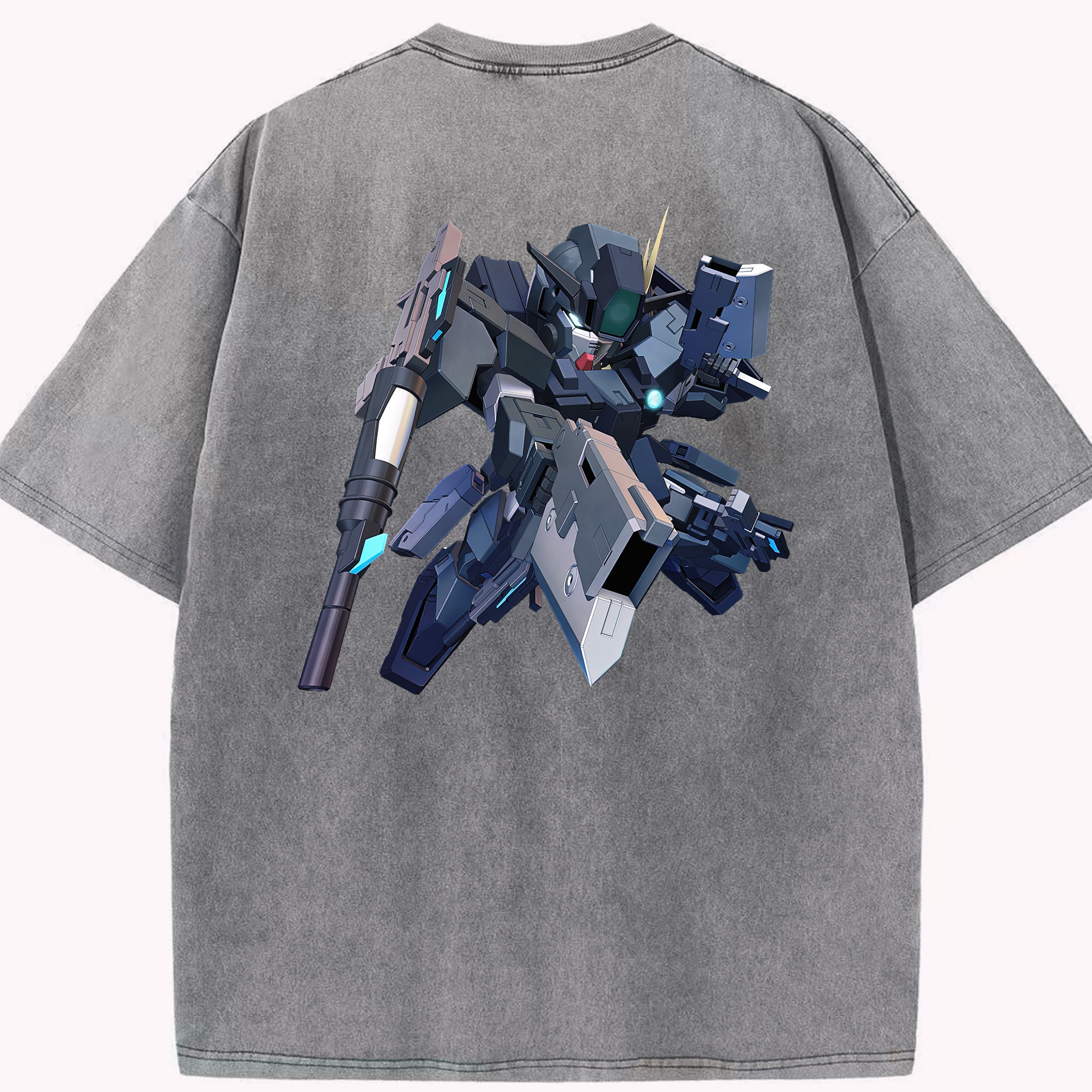 （画像用） 機動戦士ガンダム Mobile Suit Gundam 綿100% ヴィンテージ風 半袖Tシャツ（背面プリント）