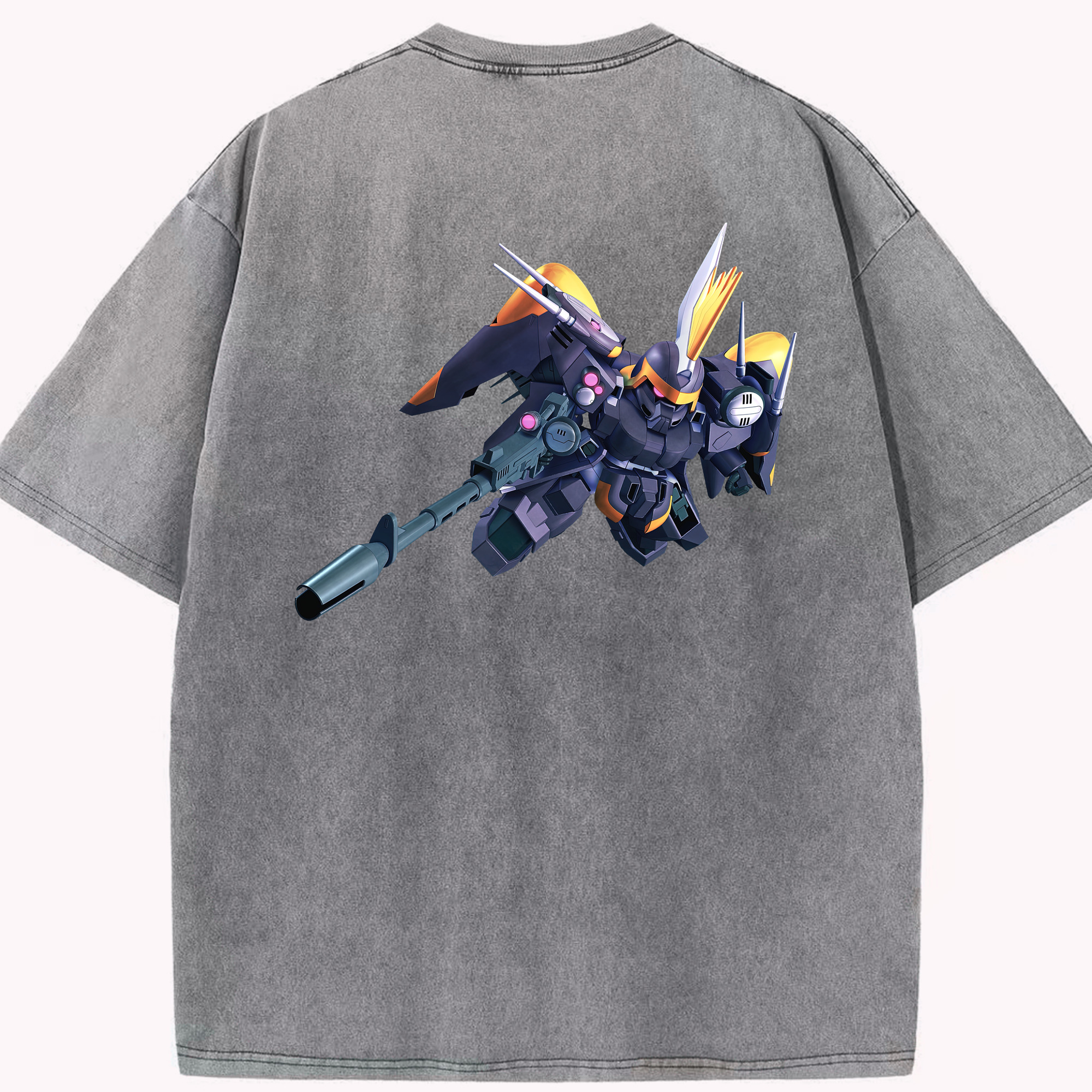 （画像用） 機動戦士ガンダム Mobile Suit Gundam 綿100% ヴィンテージ風 半袖Tシャツ（背面プリント）