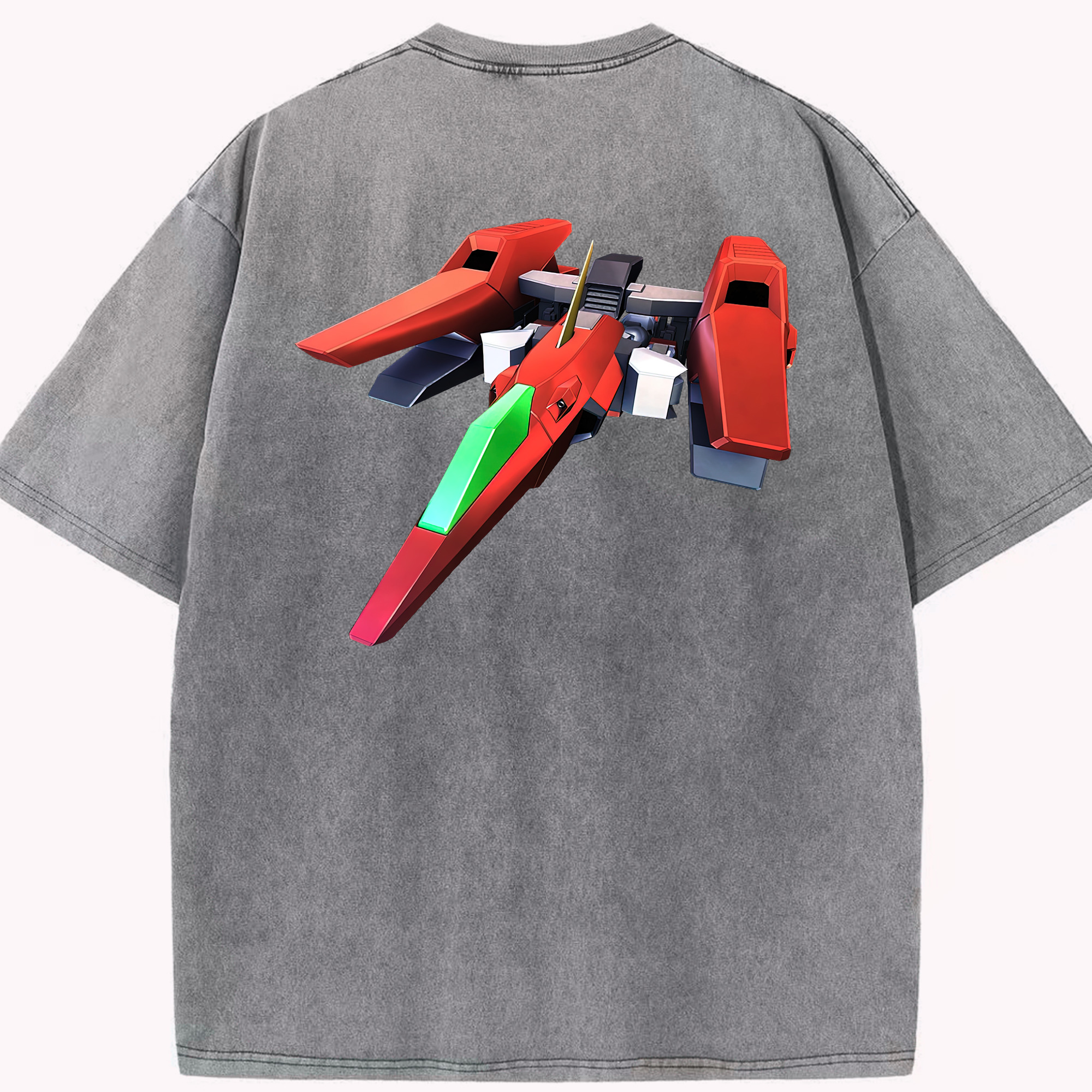 （画像用） 機動戦士ガンダム Mobile Suit Gundam 綿100% ヴィンテージ風 半袖Tシャツ（背面プリント）