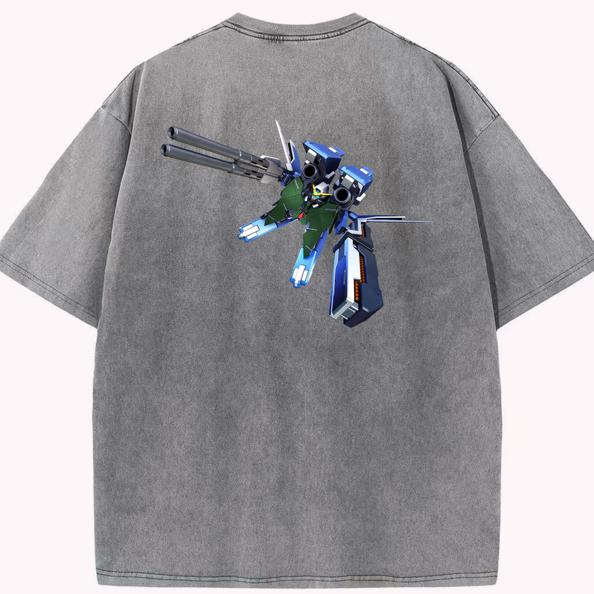（画像用） 機動戦士ガンダム Mobile Suit Gundam 綿100% ヴィンテージ風 半袖Tシャツ（背面プリント）