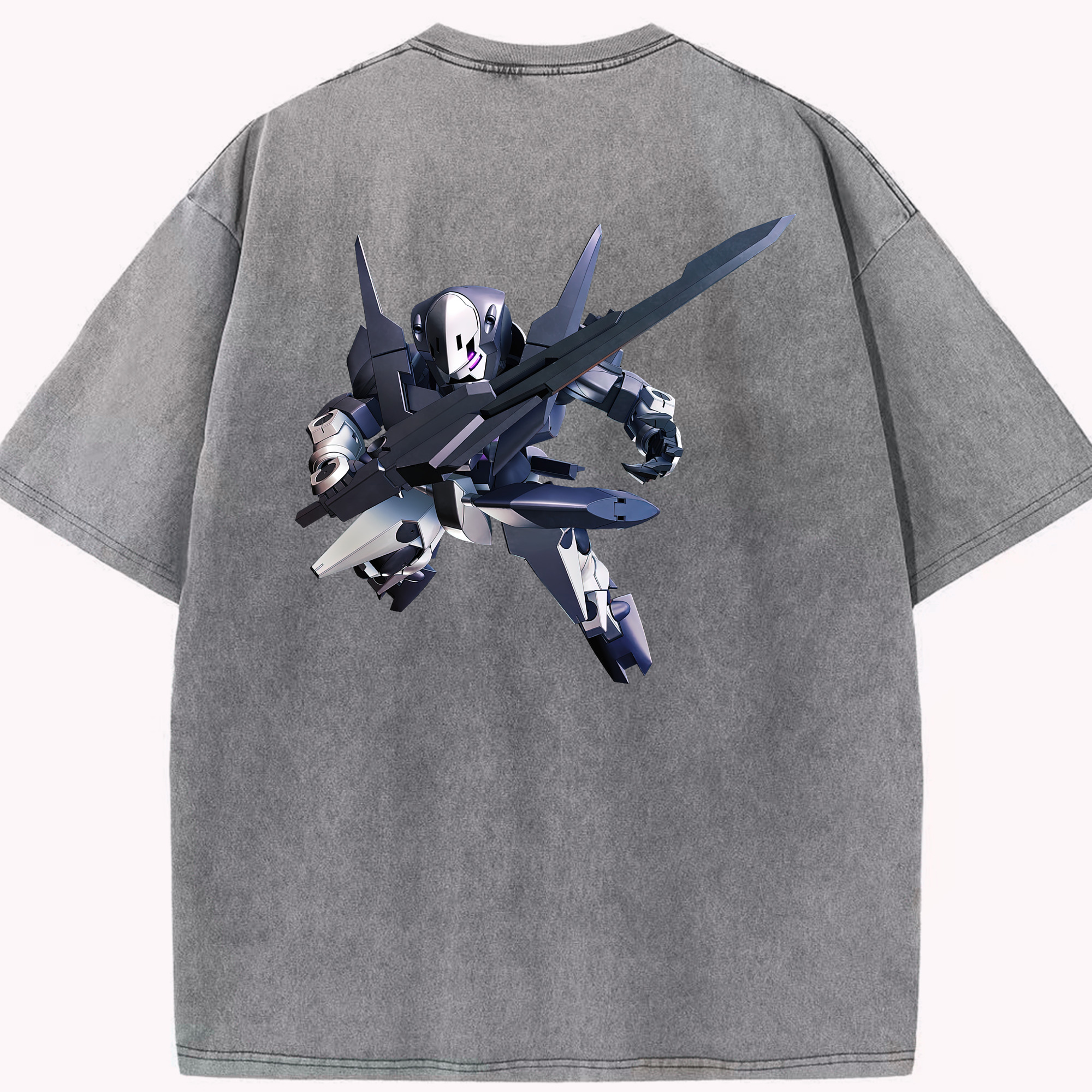 （画像用） 機動戦士ガンダム Mobile Suit Gundam 綿100% ヴィンテージ風 半袖Tシャツ（背面プリント）