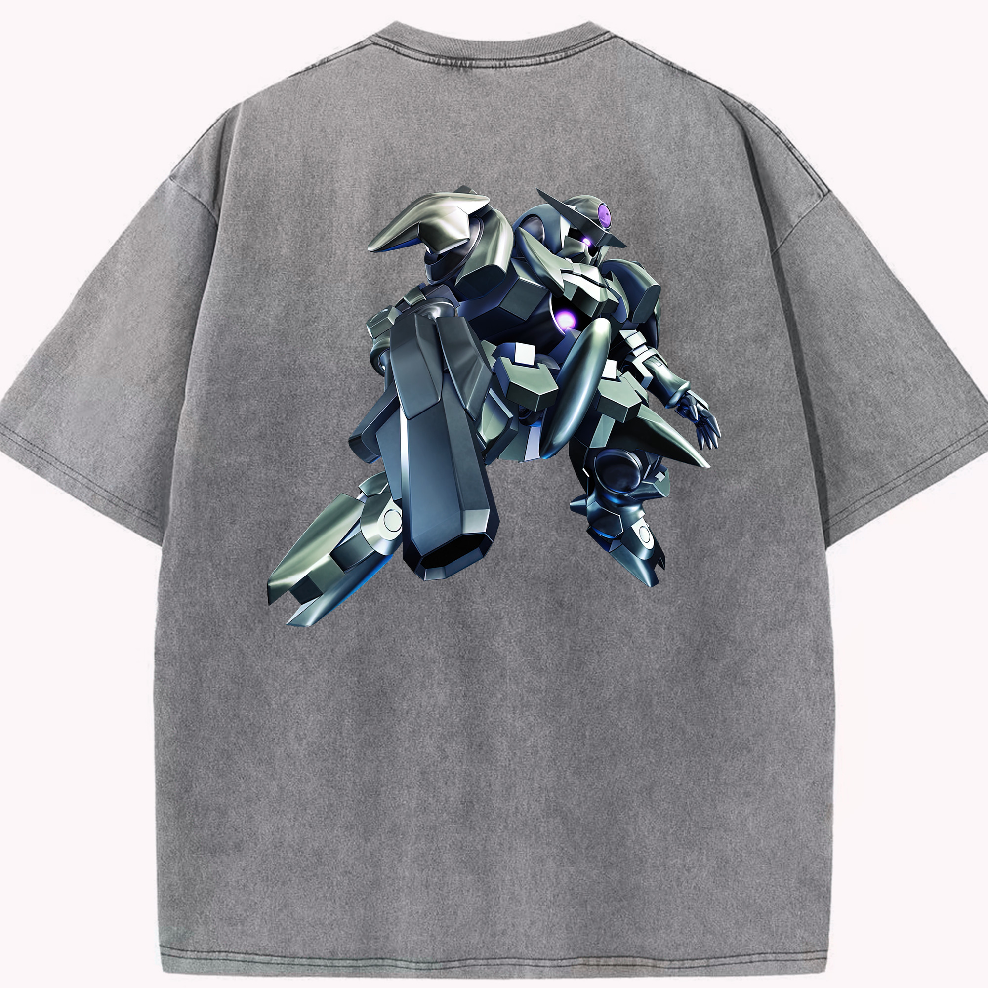 （画像用） 機動戦士ガンダム Mobile Suit Gundam 綿100% ヴィンテージ風 半袖Tシャツ（背面プリント）