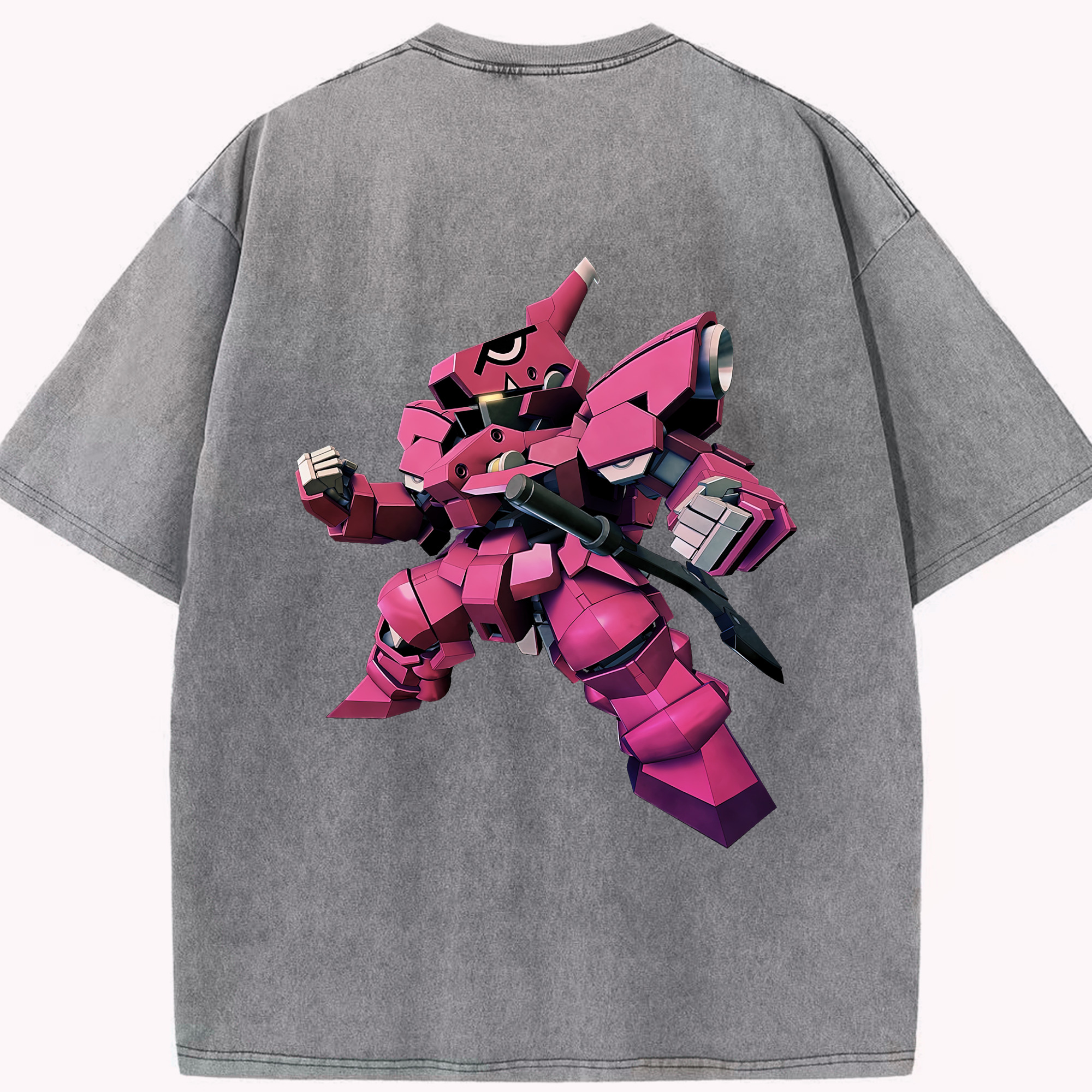 （画像用） 機動戦士ガンダム Mobile Suit Gundam 綿100% ヴィンテージ風 半袖Tシャツ（背面プリント）