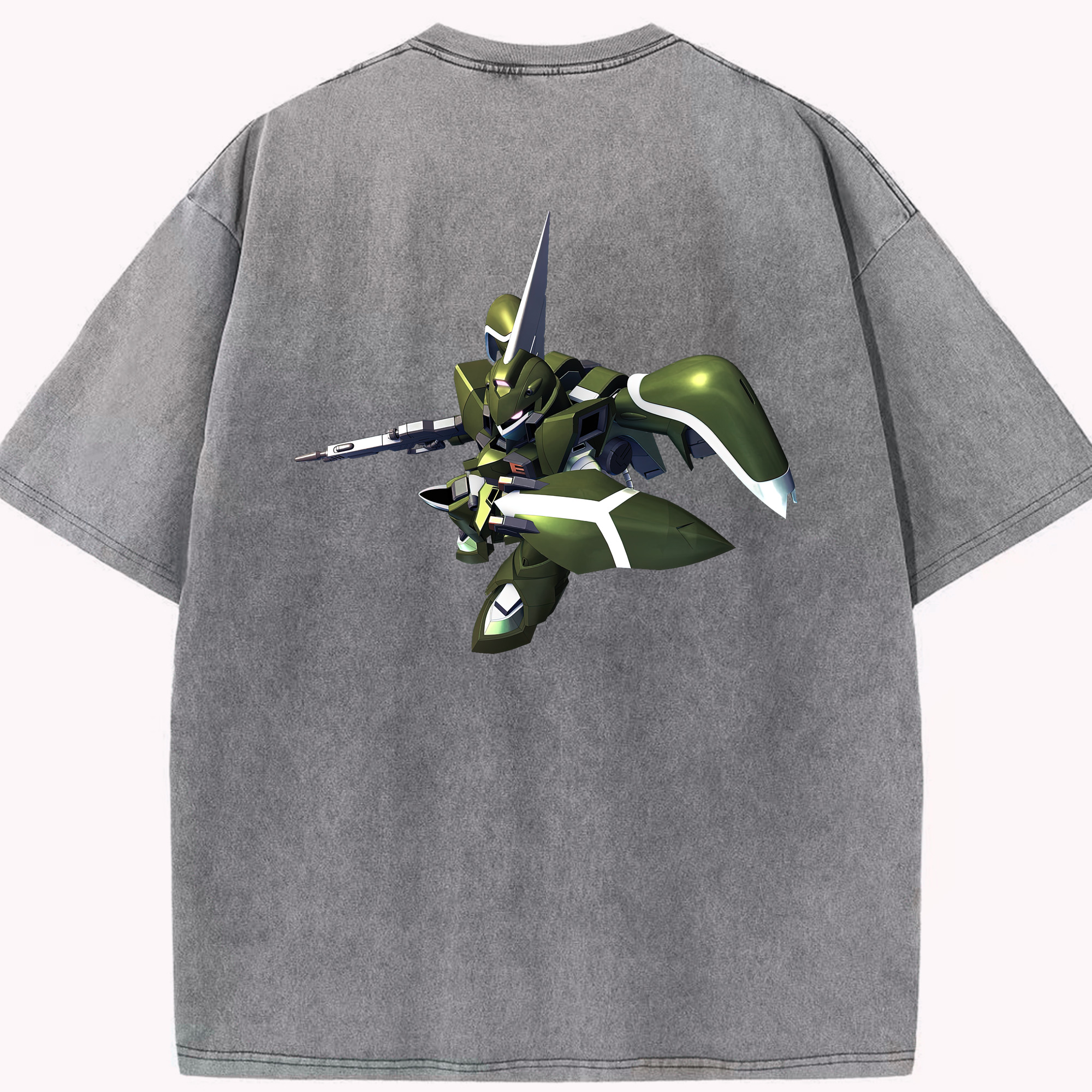 （画像用） 機動戦士ガンダム Mobile Suit Gundam 綿100% ヴィンテージ風 半袖Tシャツ（背面プリント）